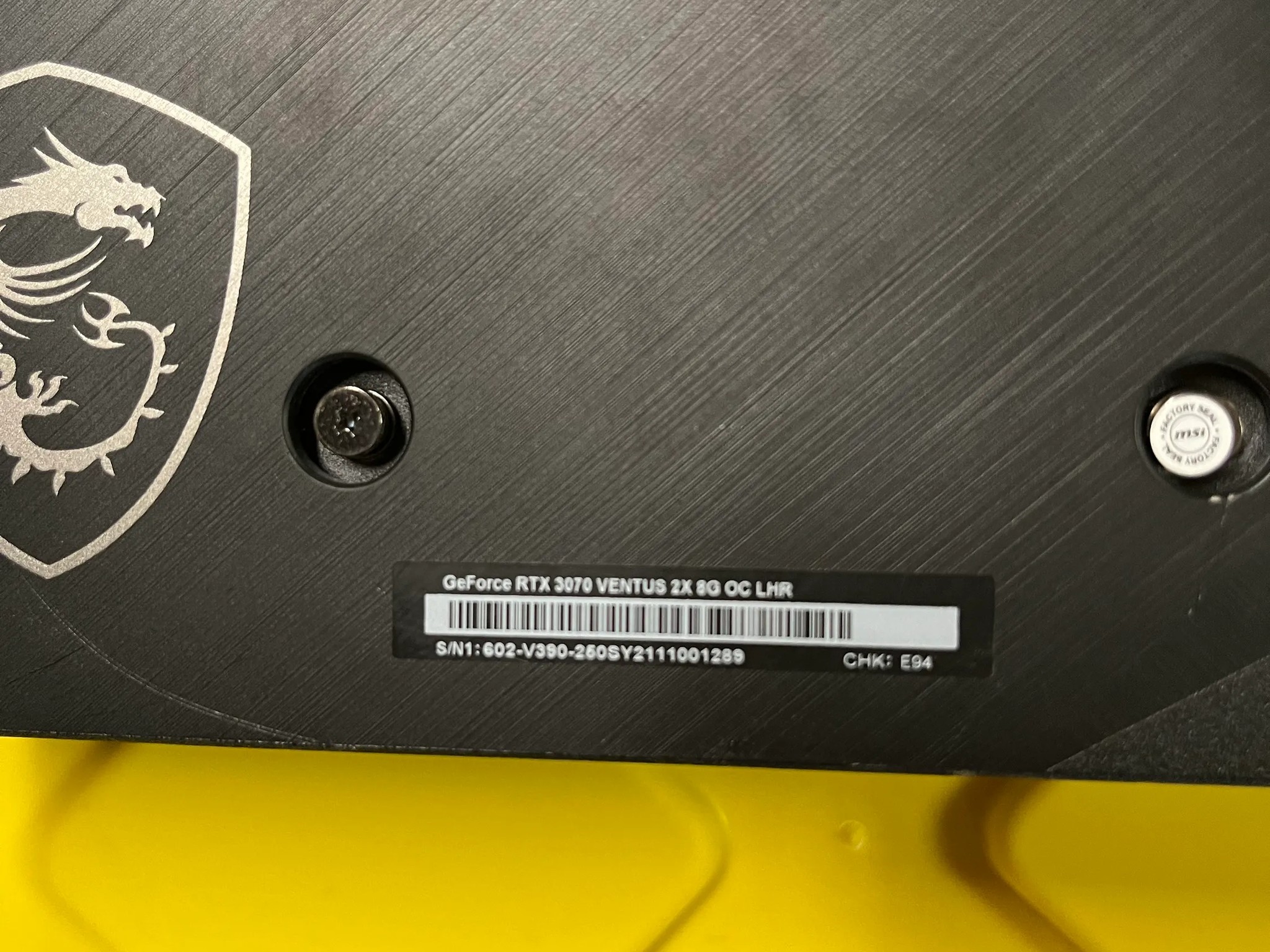 MSI GeForce RTX™ 3070 VENTUS 2X OC