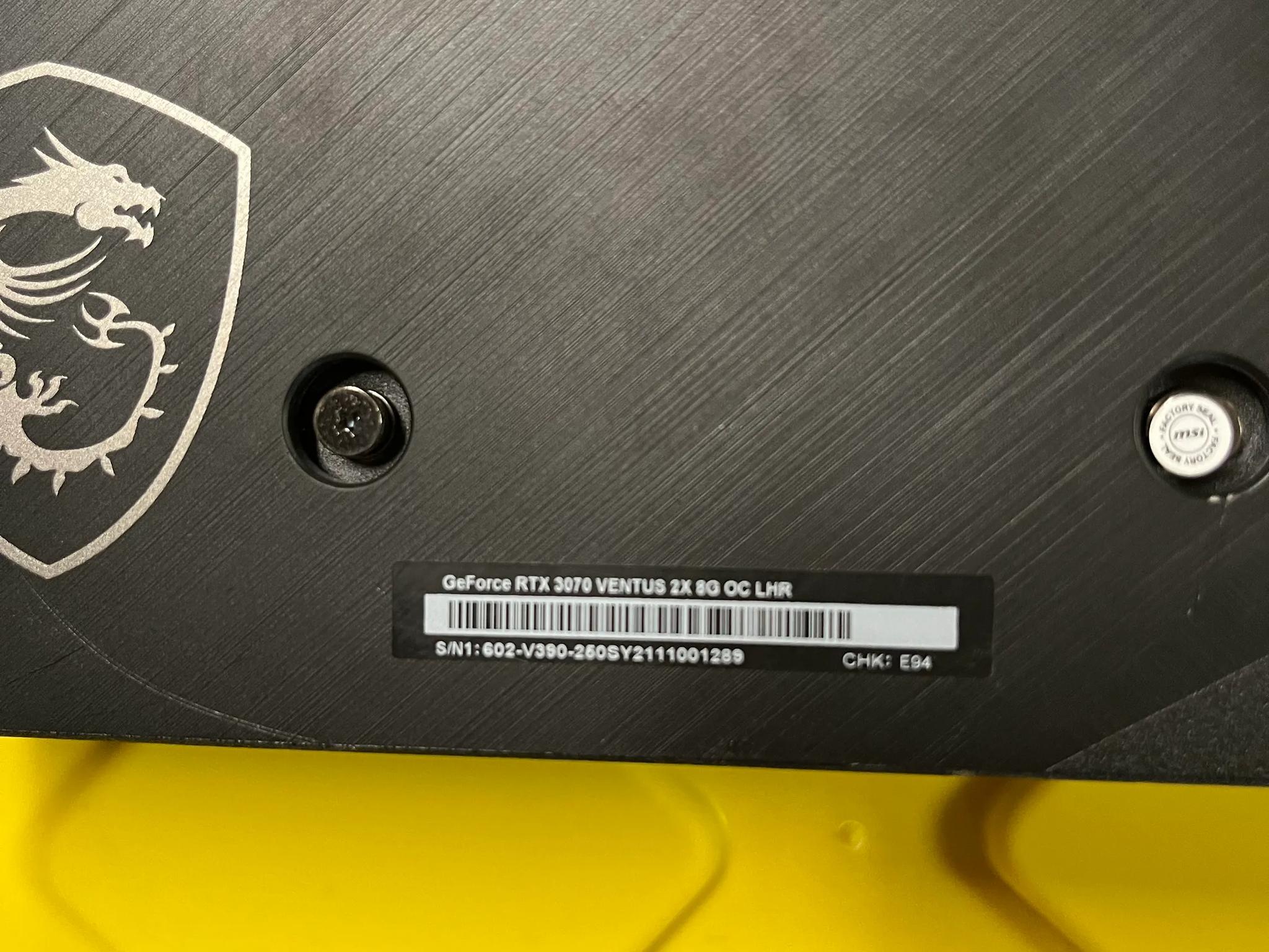 MSI GeForce RTX™ 3070 VENTUS 2X OC
