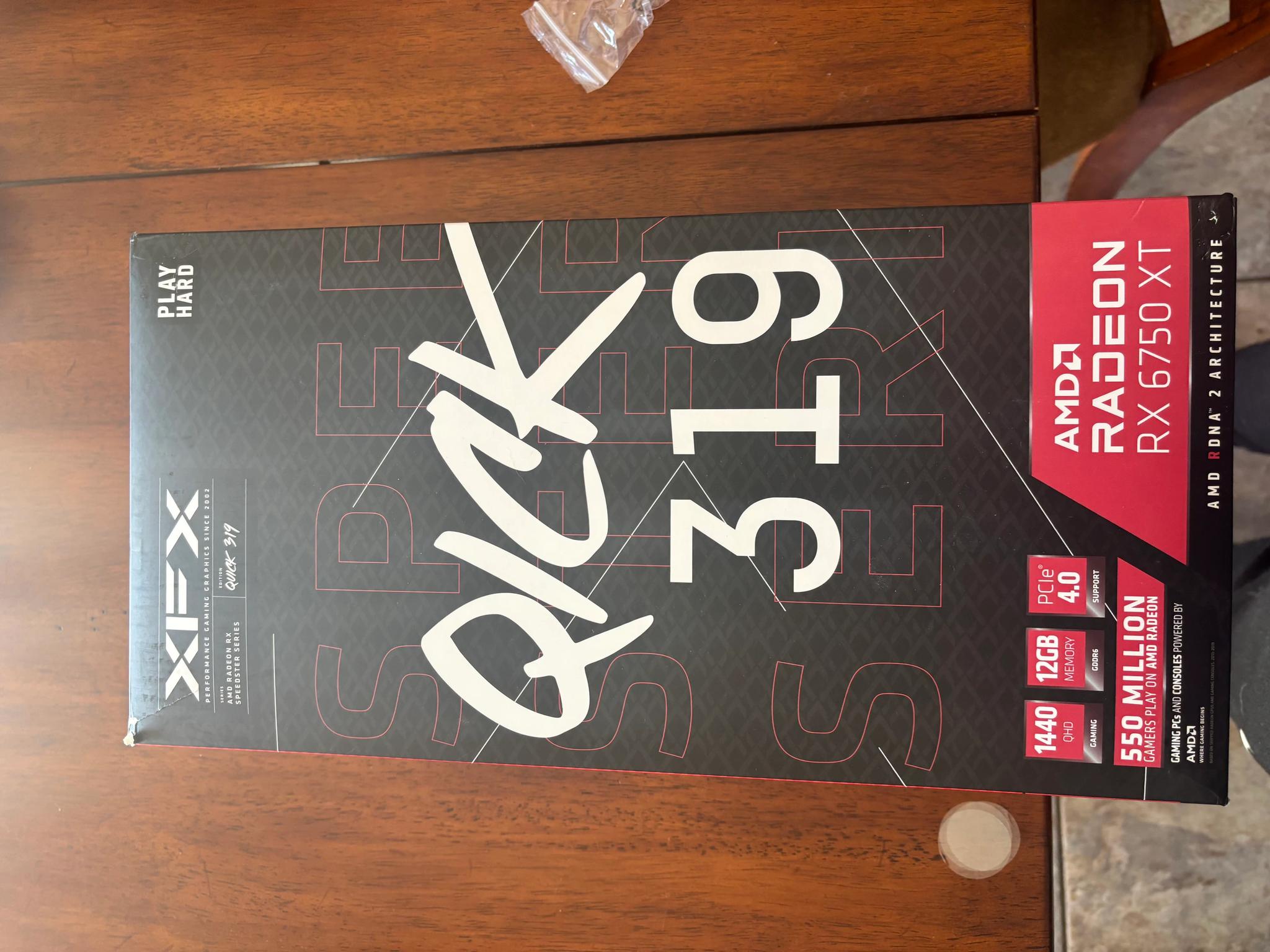 6750 XT XFX graphics card