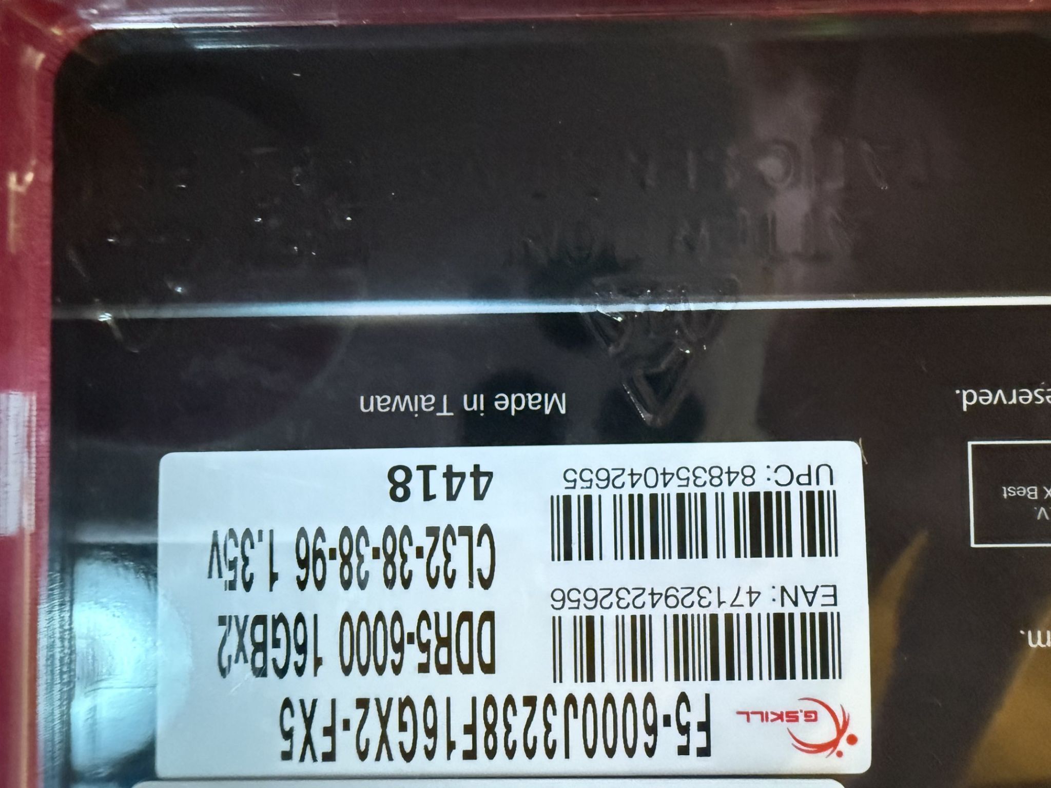 32 GB (2X 16 GB) G.Skill Flare X 5 CL 32 RAM