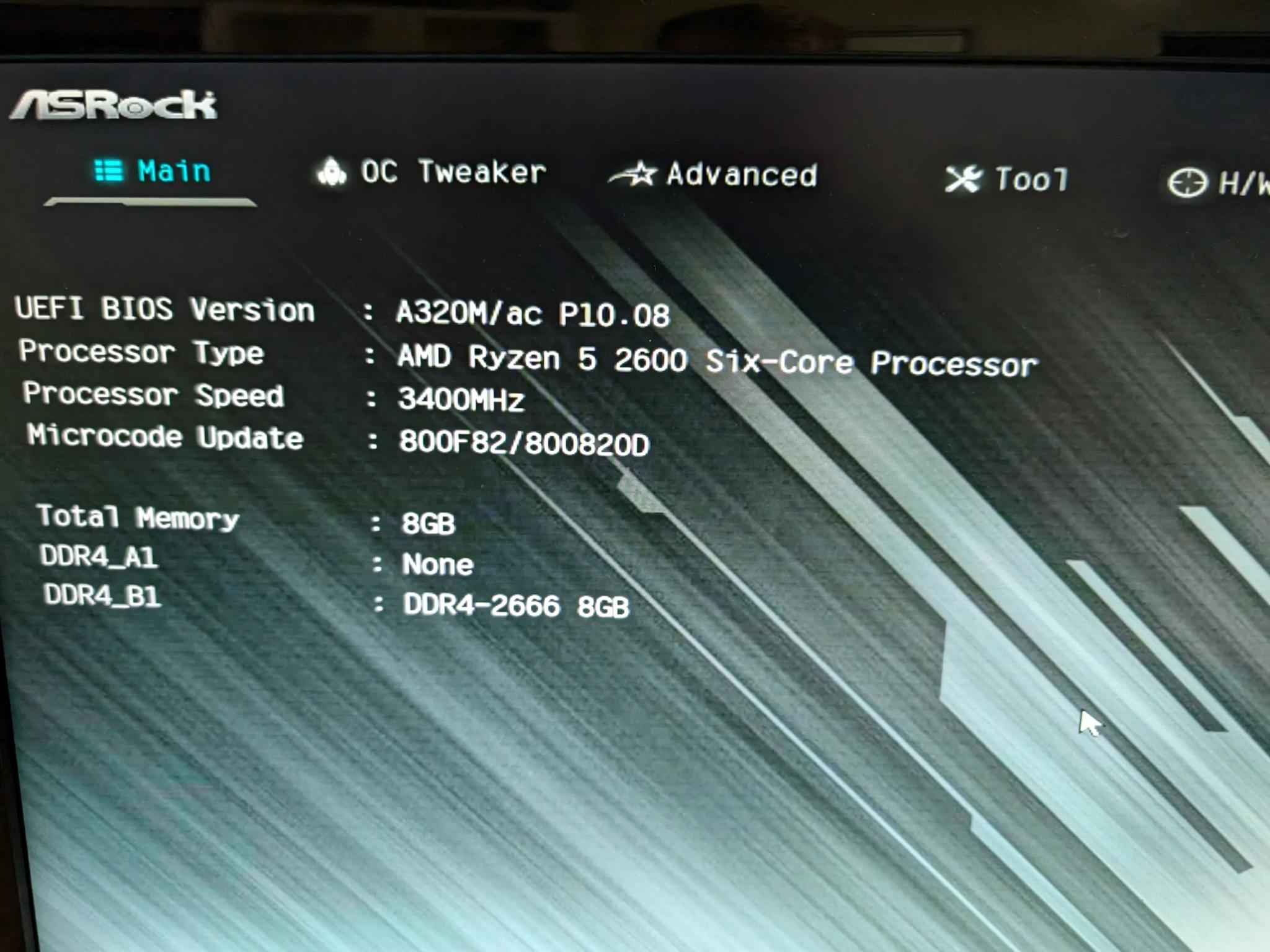*READ* AsRock A320M/ac matx + 8gb ddr4