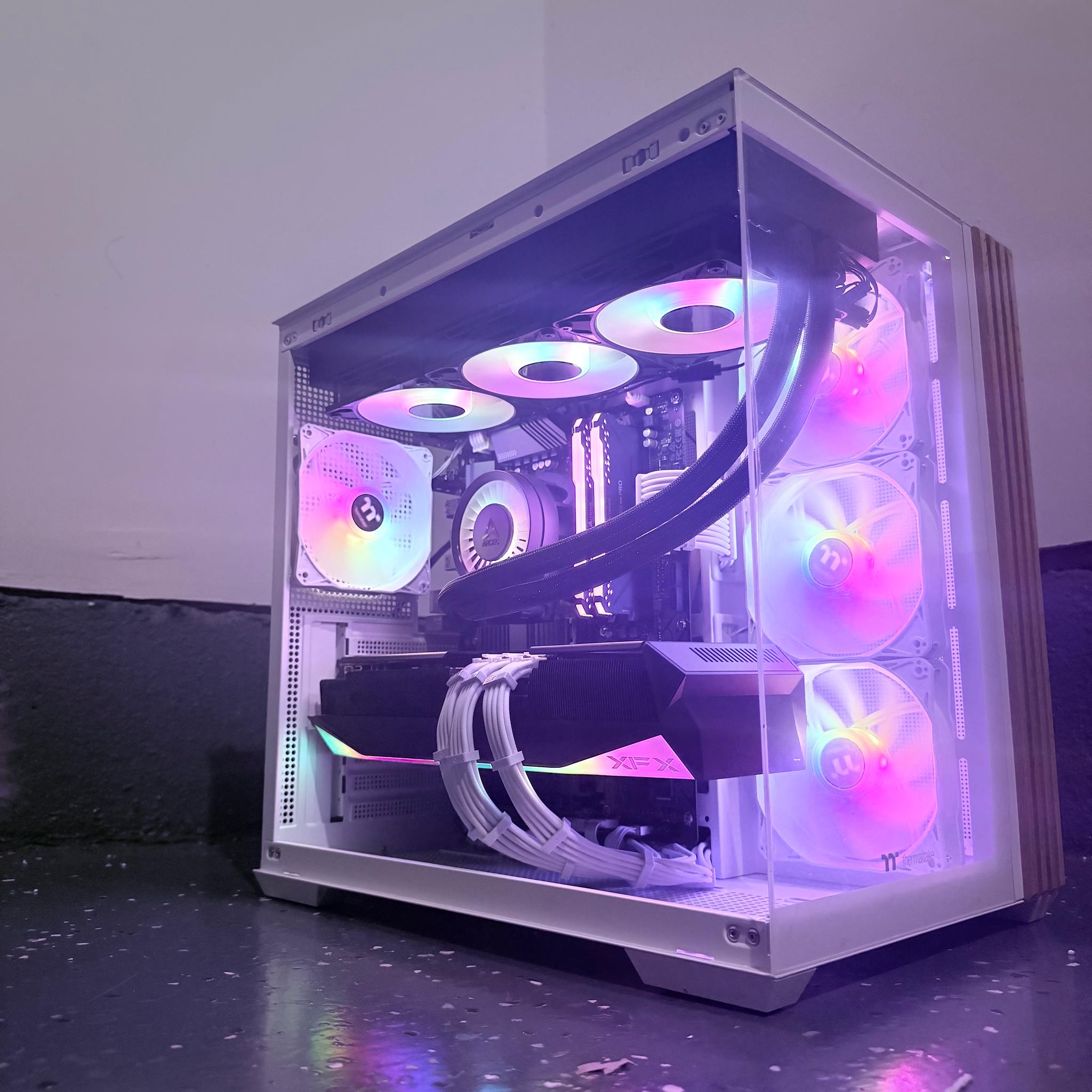 ❄️"Arctic Aurora"🌈 | 4K Gaming | RX 9070XT 16GB | Ryzen 7 5800X3D | 32GB Ram | 2TB+2GB SSD | Free