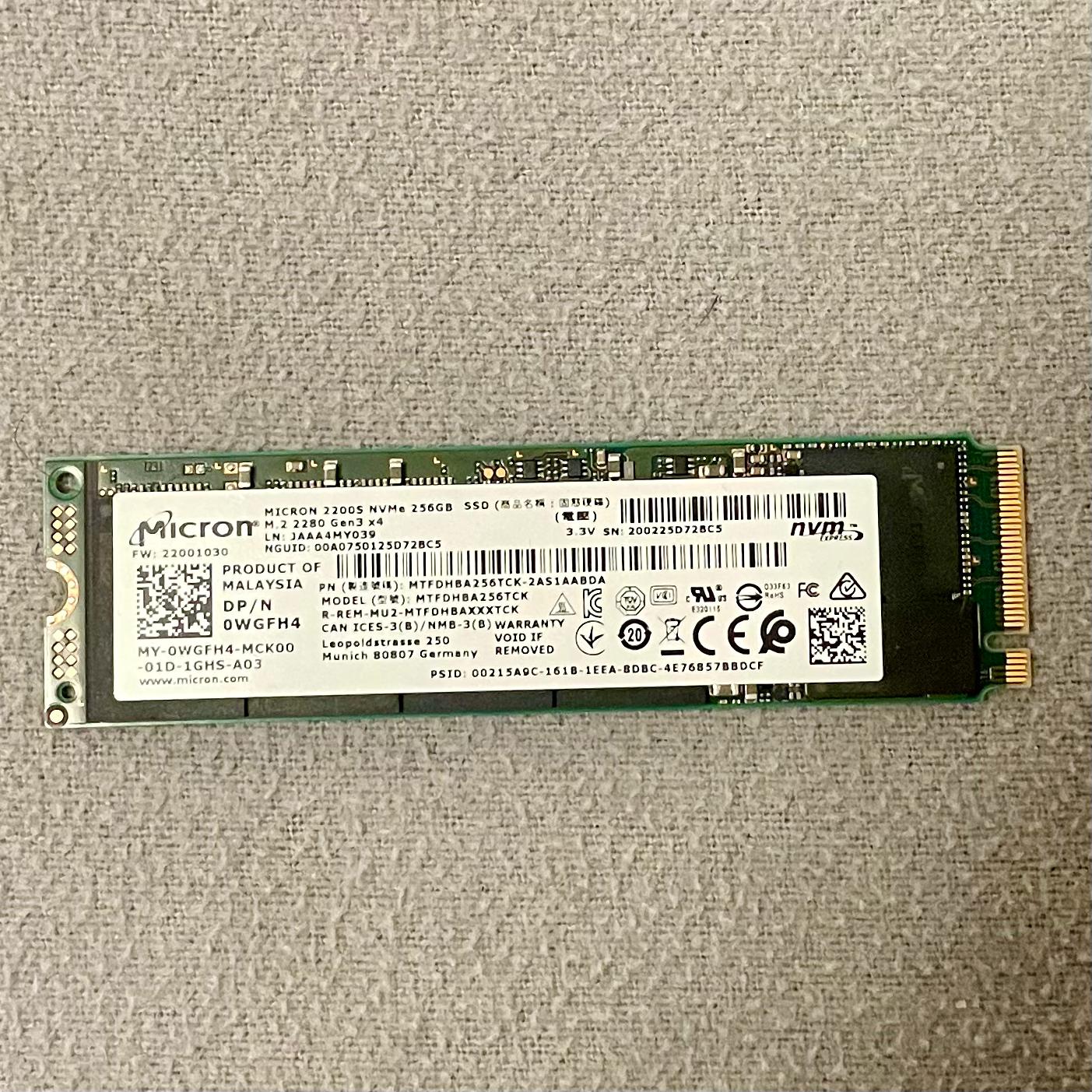 Micron 2200 256GB - Image 1