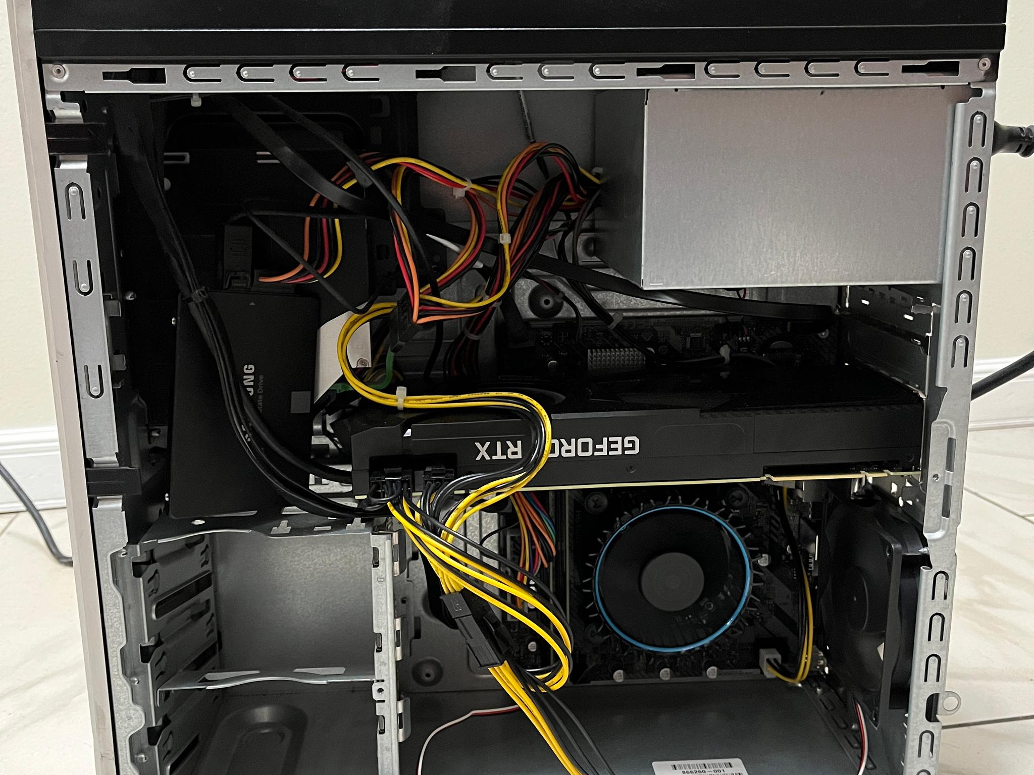 NVIDIA RTX 2080, Intel Core i5-12400, 16GB RAM, 1TB SSD - Sleeper HP Modded Gaming PC w/ Wi-Fi