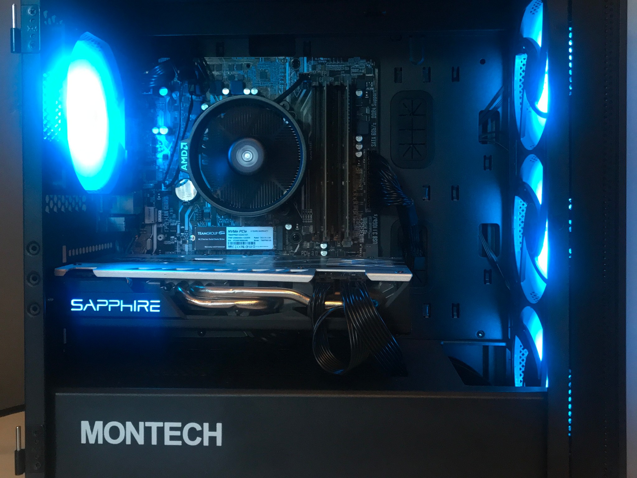 🫐Budget Gaming Computer |WIFI| Ryzen 5 1400 | RX 580 8GB | 16GB RAM | 512GB NVME SSD | Win 10 Pro🫐