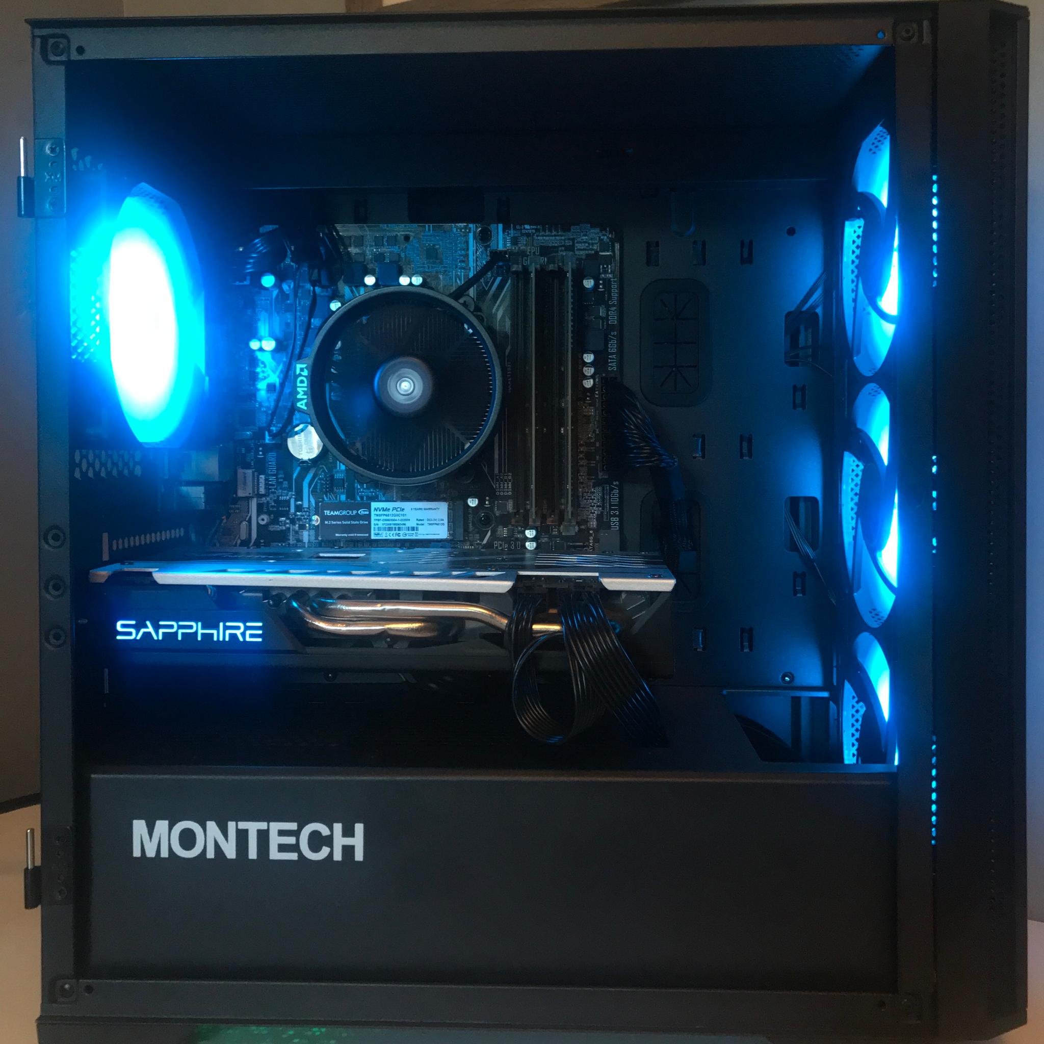 🫐Budget Gaming Computer |WIFI| Ryzen 5 1400 | RX 580 8GB | 16GB RAM | 512GB NVME SSD | Win 10 Pro🫐