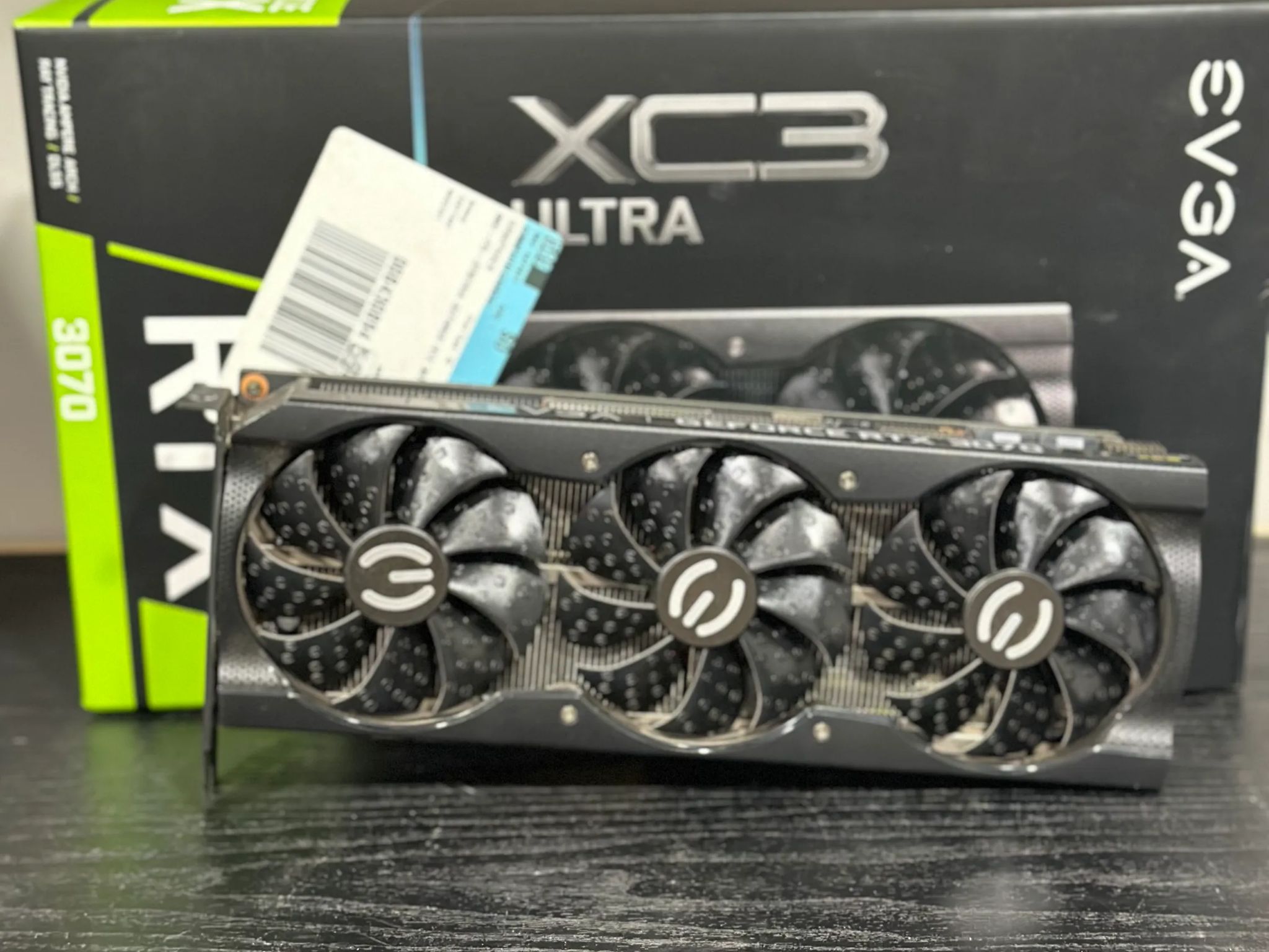 EVGA GeForce RTX 3070 XC3 ULTRA GAMING Video Card, 8GB GDDR6, iCX3 Cooling, ARGB LED Metal Backplate