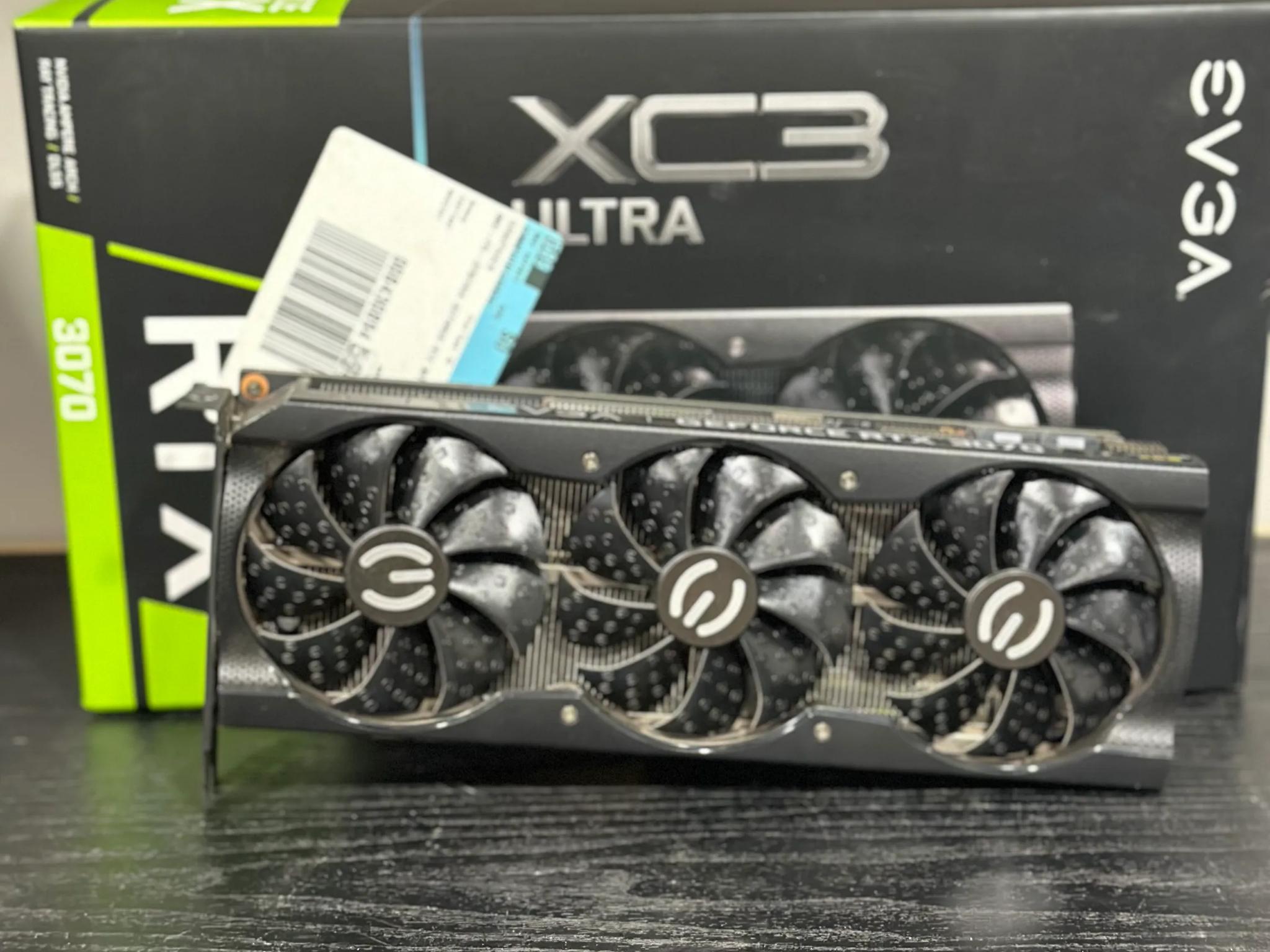 EVGA GeForce RTX 3070 XC3 ULTRA GAMING Video Card, 8GB GDDR6, iCX3 Cooling, ARGB LED Metal Backplate