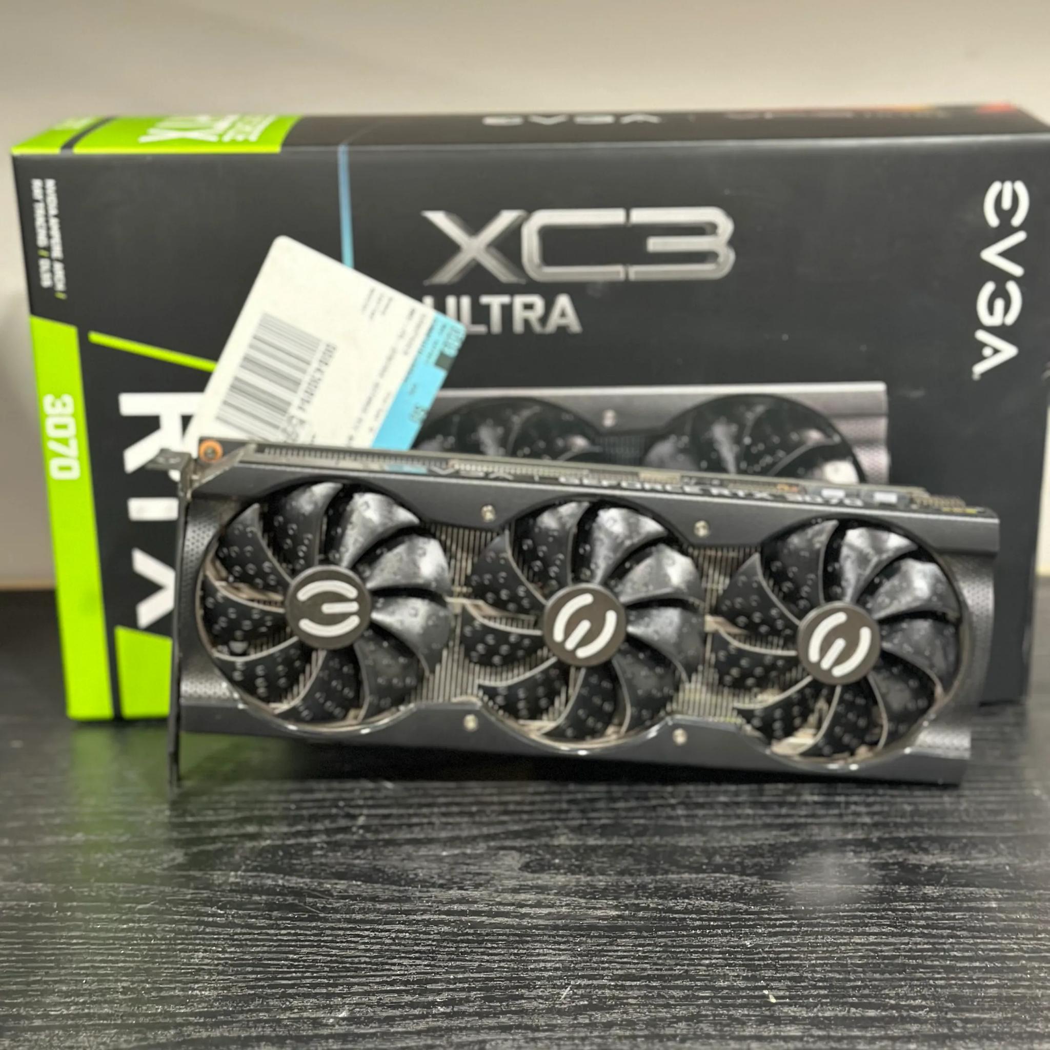 EVGA GeForce RTX 3070 XC3 ULTRA GAMING Video Card, 8GB GDDR6, iCX3 Cooling, ARGB LED Metal Backplate
