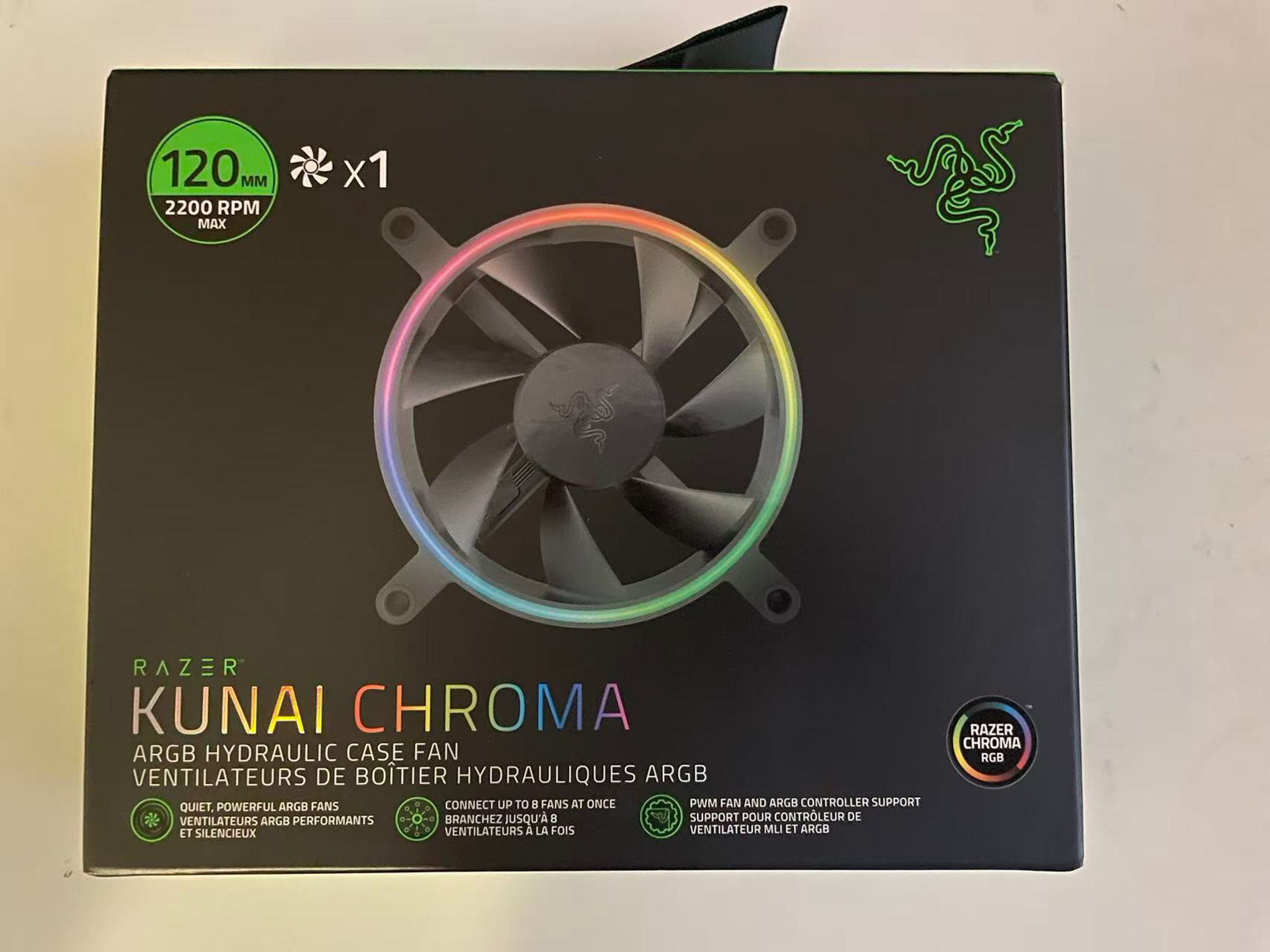 Razer Kunai Chroma 120mmx1 ARGB Case Fan | Jawa