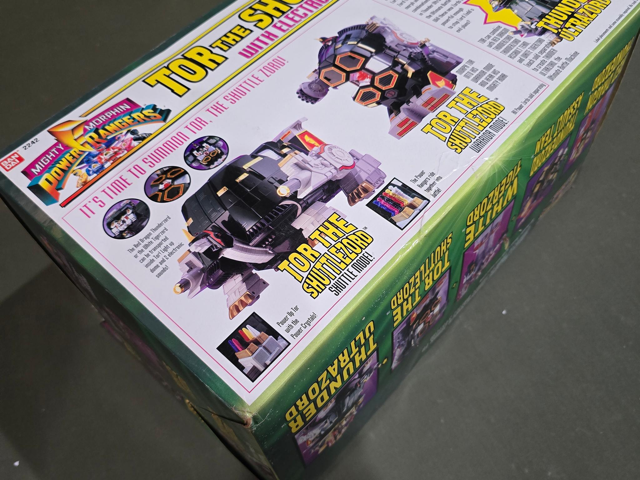 Vintage 1994 Bandai Mighty Morphin Power Rangers Tor The Shuttle Zord new open box
