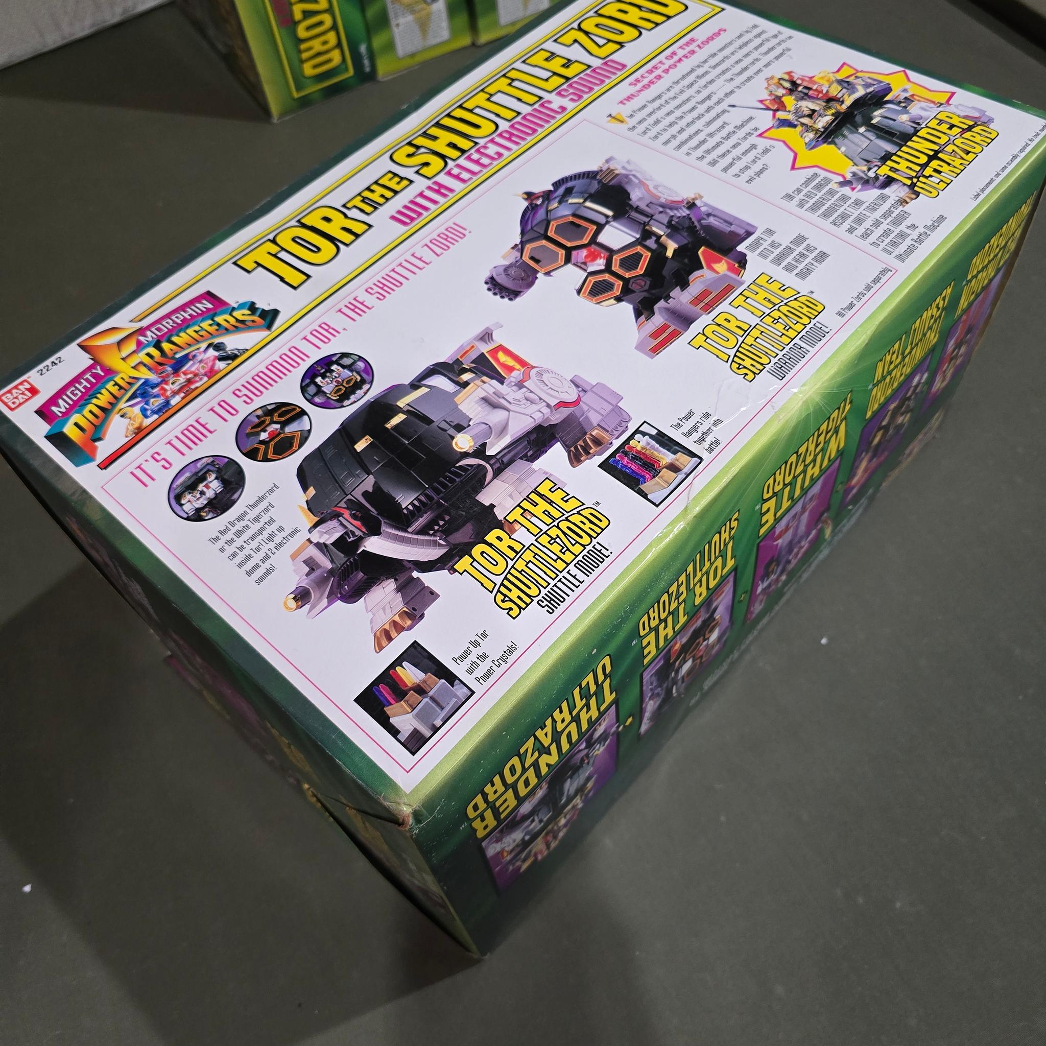 Vintage 1994 Bandai Mighty Morphin Power Rangers Tor The Shuttle Zord new open box