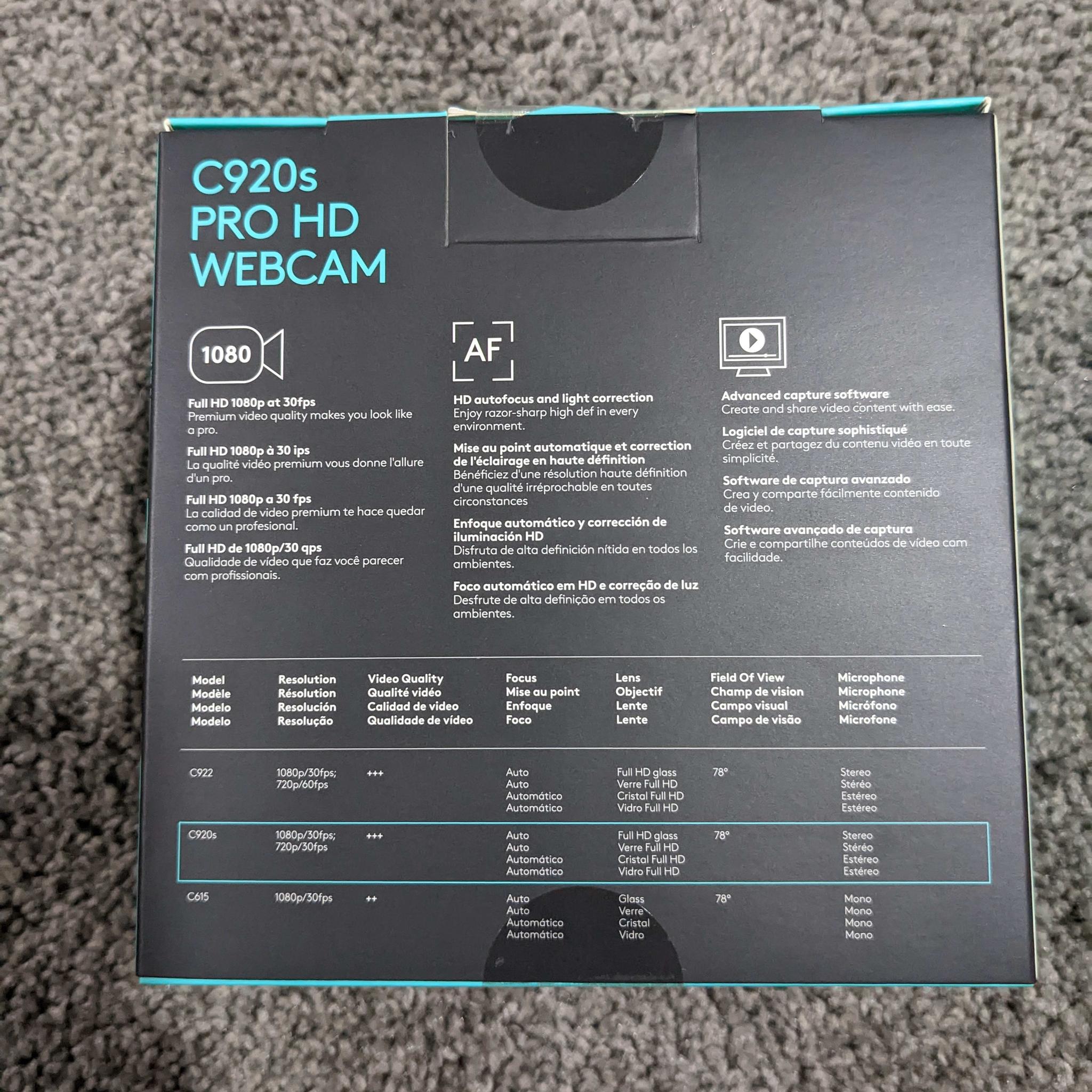 (Brand New) Logitech C920s HD Pro Webcam