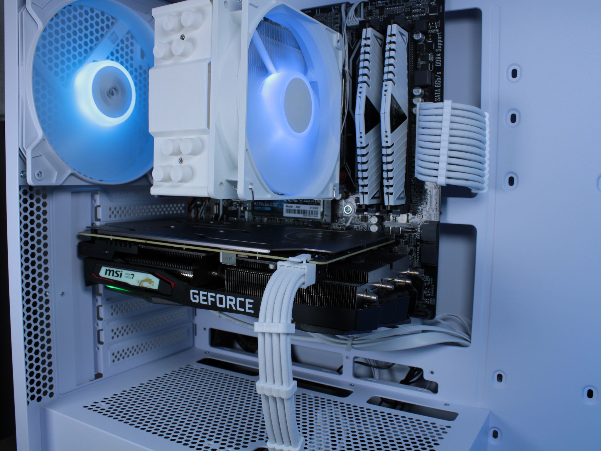 MSI 1660 Super | Ryzen 5 2600 | White XMP 16GB Ram | 512GB NVMe | Win 11 activated | Wifi