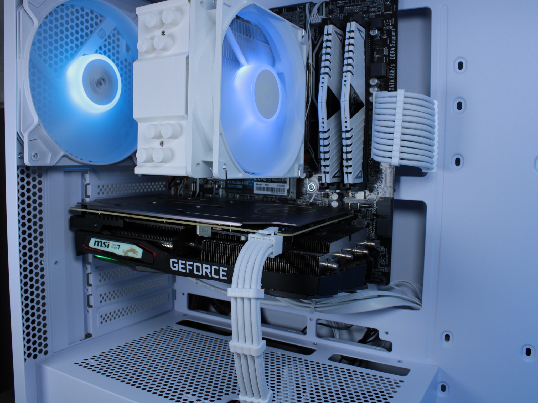 MSI 1660 Super | Ryzen 5 2600 | White XMP 16GB Ram | 512GB NVMe | Win 11 activated | Wifi