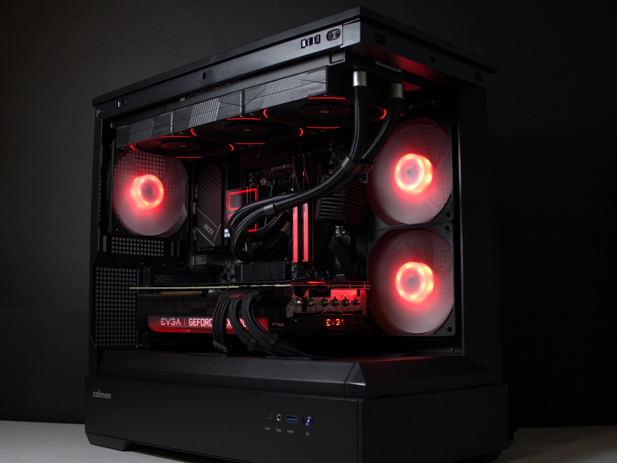 🔵BIG BLUE🔵 Gaming PC | AMD Ryzen 5 7600 | 32GB DDR5 | RTX 3080 | 1TB SSD | Win11 Home | Wi-Fi