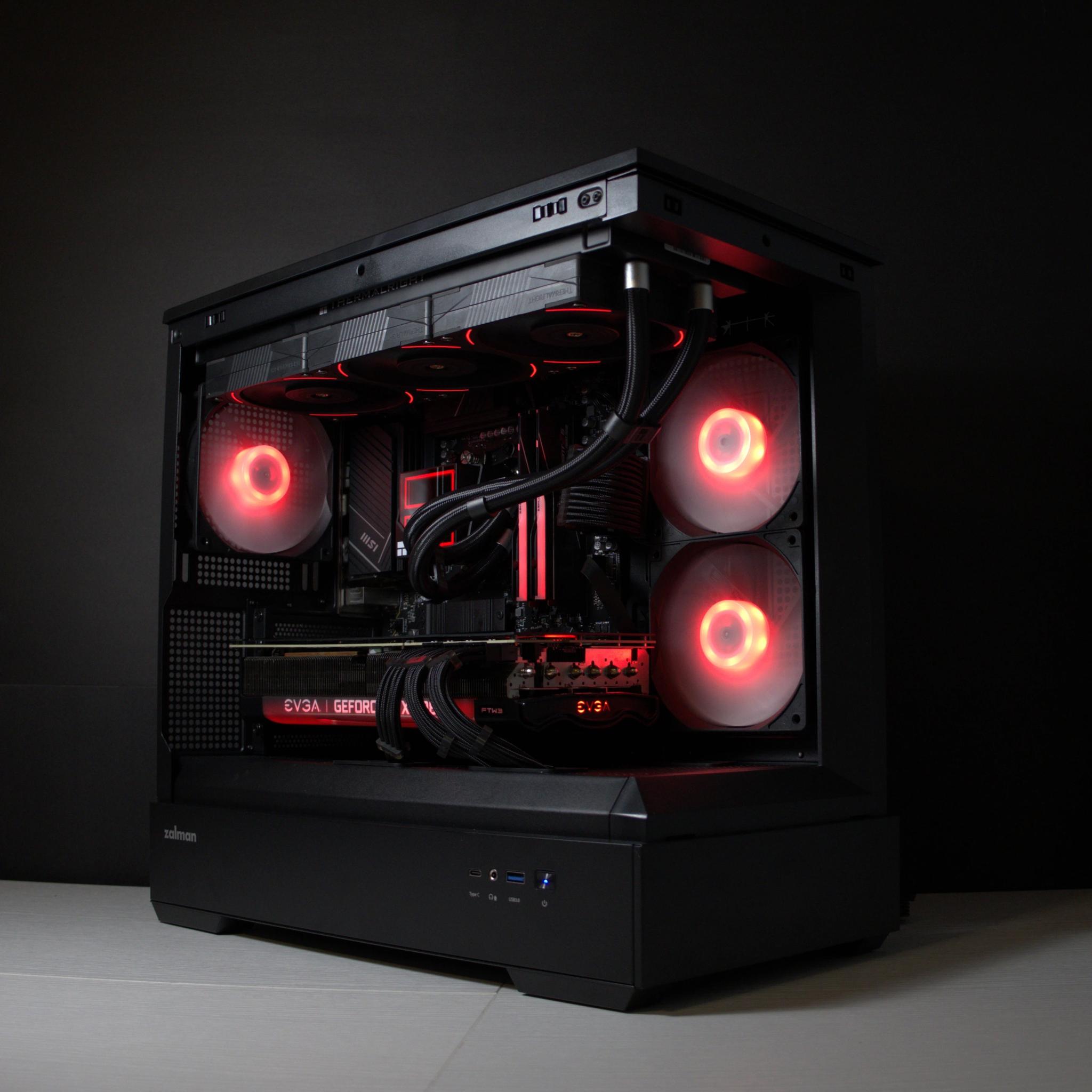 🔵BIG BLUE🔵 Gaming PC | AMD Ryzen 5 7600 | 32GB DDR5 | RTX 3080 | 1TB SSD | Win11 Home | Wi-Fi