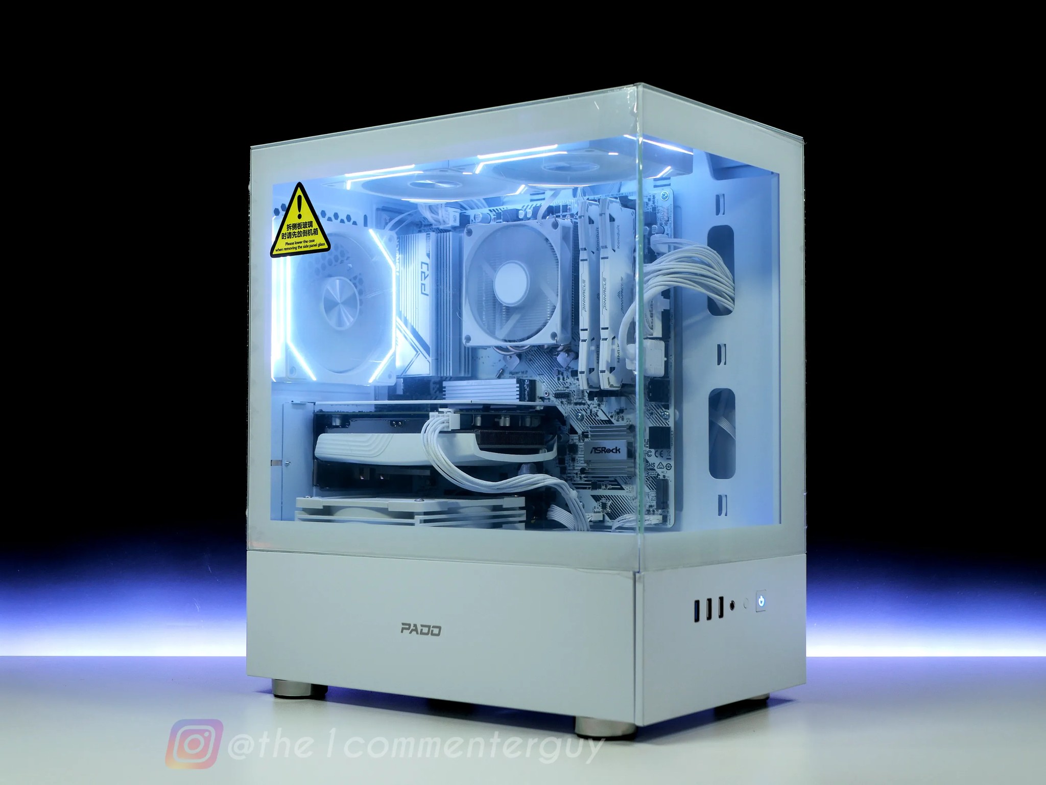 🧊|RTX 4060, Ryzen 5 3600 White gaming PC