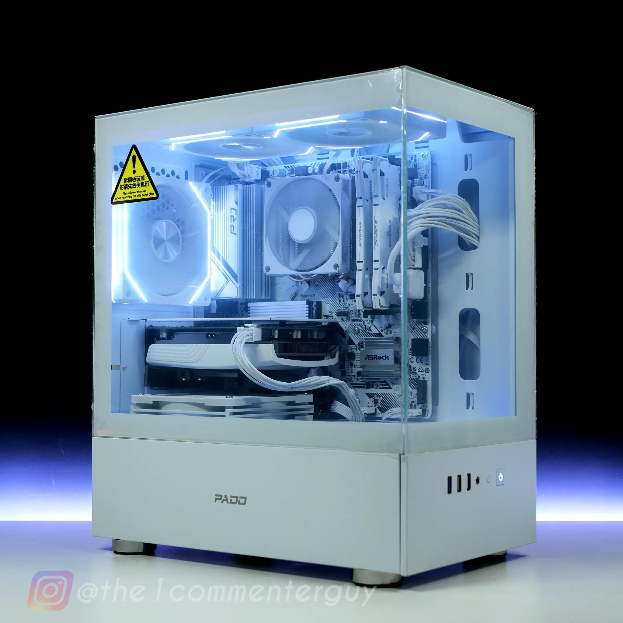🧊|RTX 4060, Ryzen 5 3600 White gaming PC