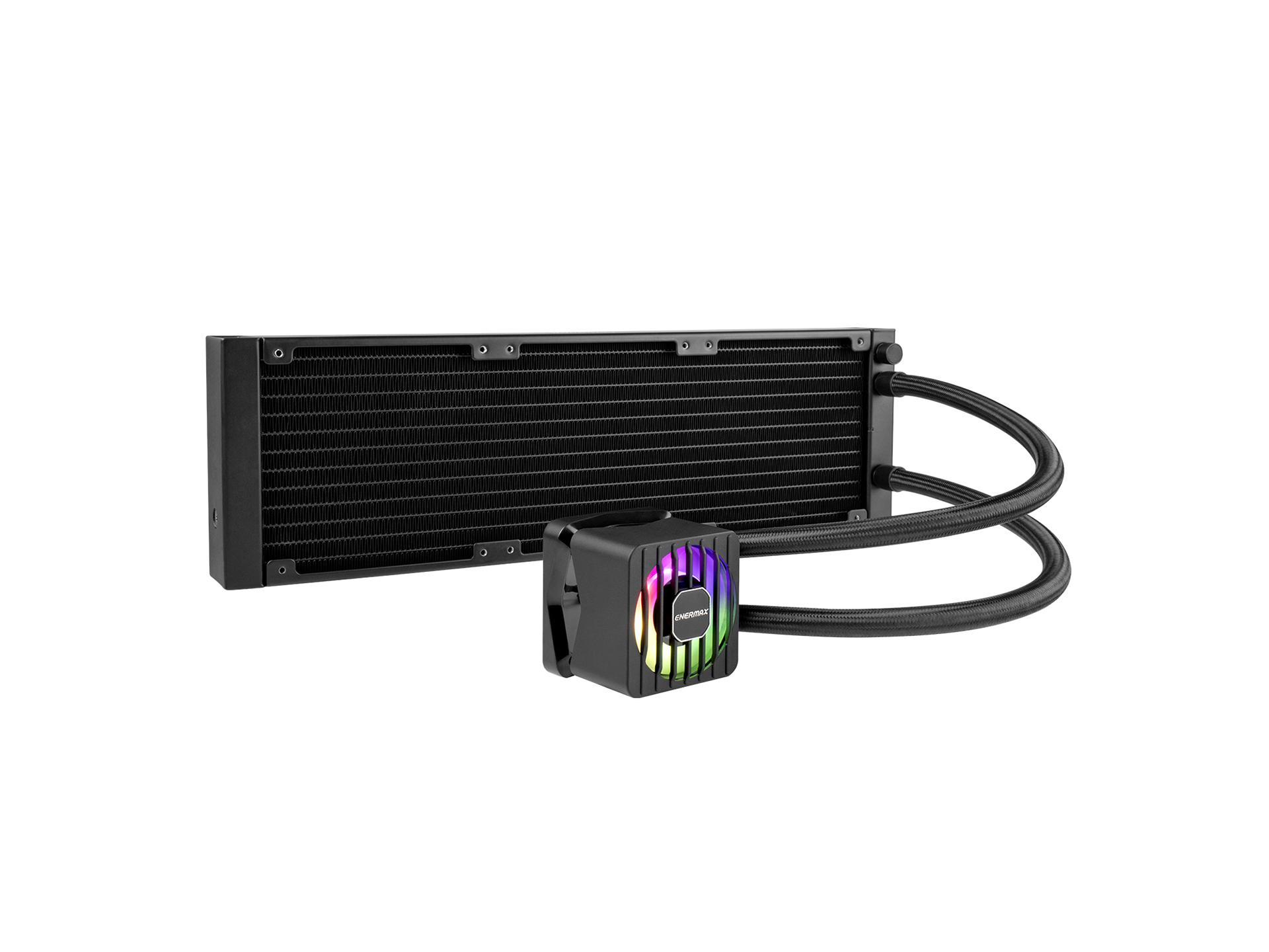 ENERMAX LIQMAXFLO 360 ARGB AIO CPU Liquid Cooler - 60mm VRM Fan - 400W TDP - 38mm Thick Radiator