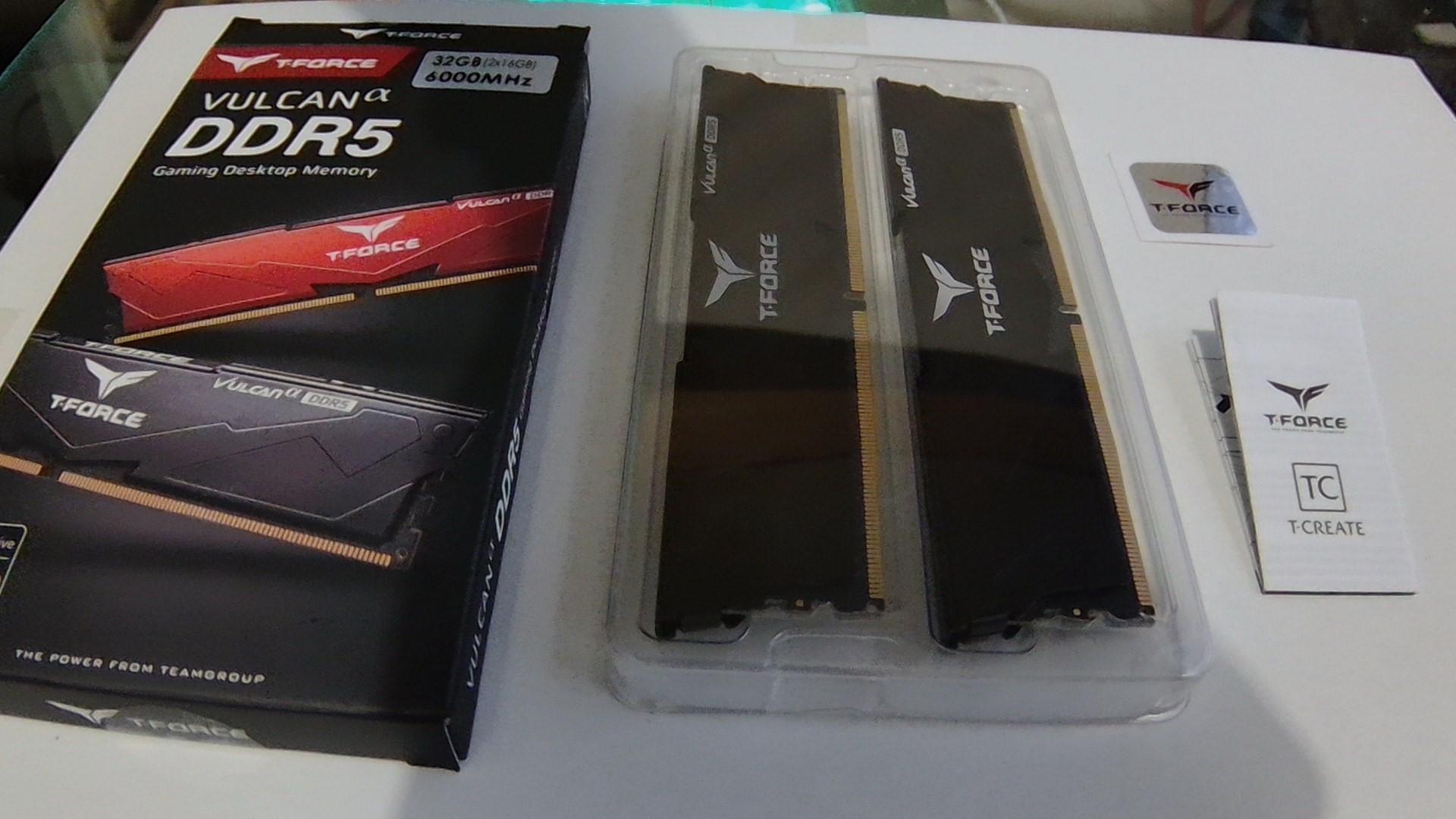 Teamgroup T-Force Vulcan alpha DDR5-6000 2X16GB CL38-38-38-78 AMD EXPO  (READ DESC)