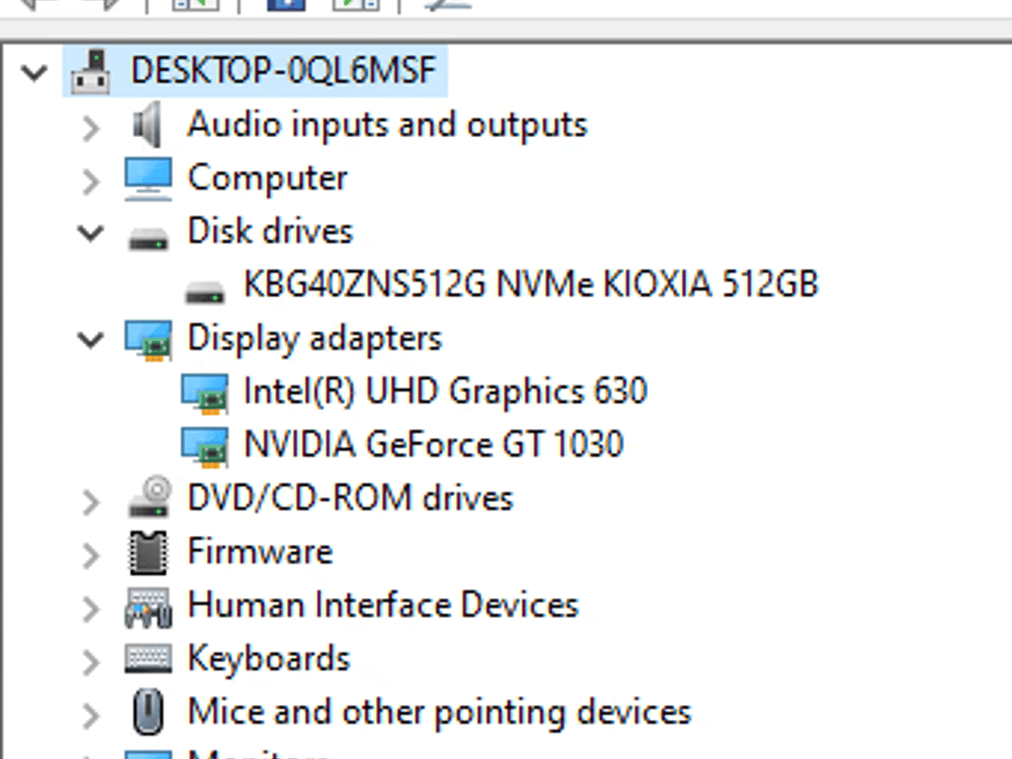 “Howard Jr.” Dell Optiplex 5070 - Intel i5-9500 - 16GB RAM - 512GB NVMe SSD - GT 1030