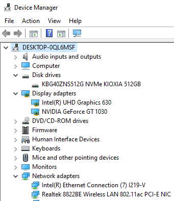 “Howard Jr.” Dell Optiplex 5070 - Intel i5-9500 - 16GB RAM - 512GB NVMe SSD - GT 1030