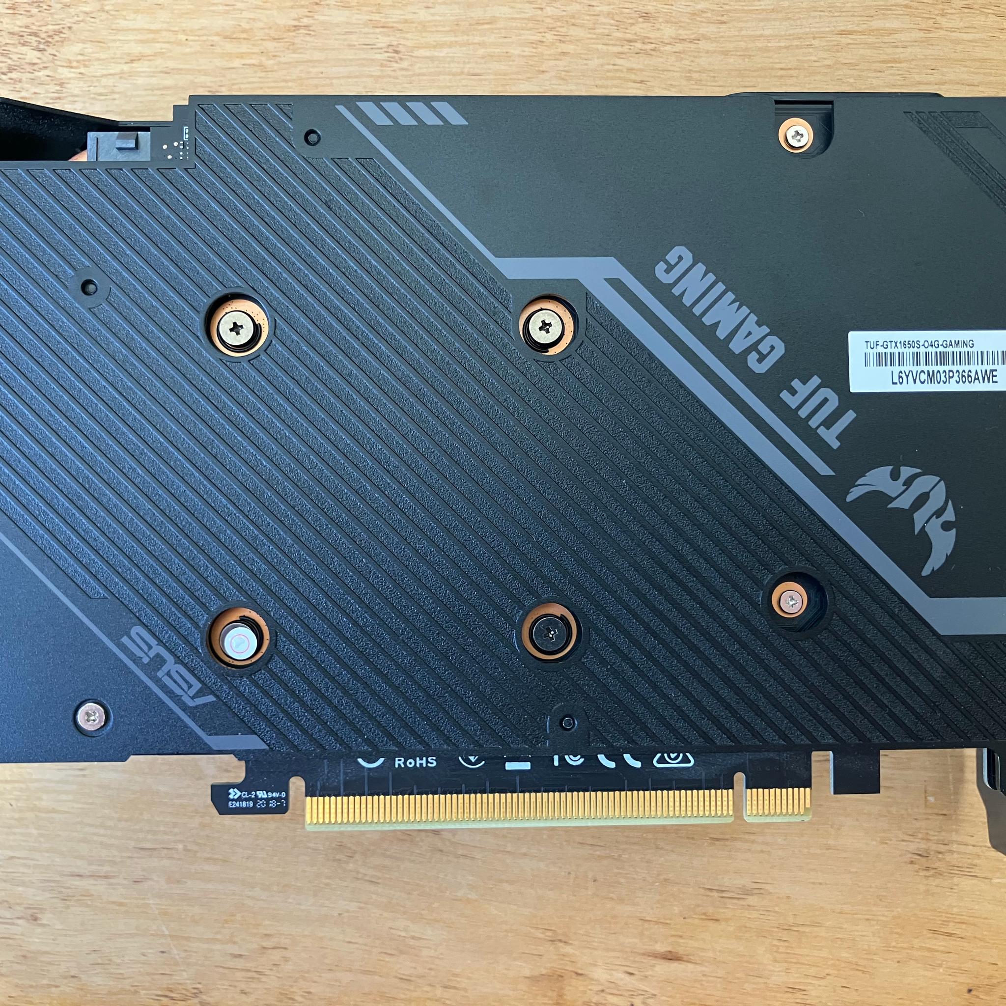 ASUS GTX 1650 SUPER OC, lightly used