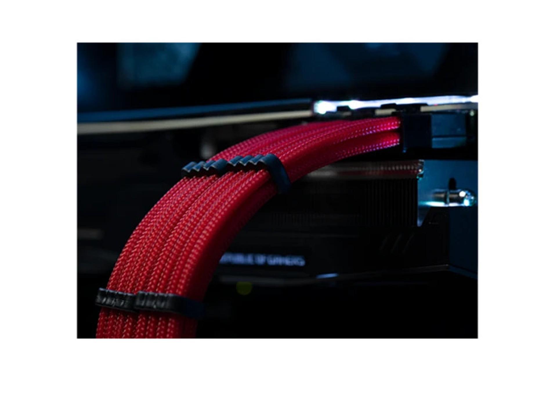 CableMod Sleeved 6-Pin PCIe GPU Extension Cable 5-Pack Red - New