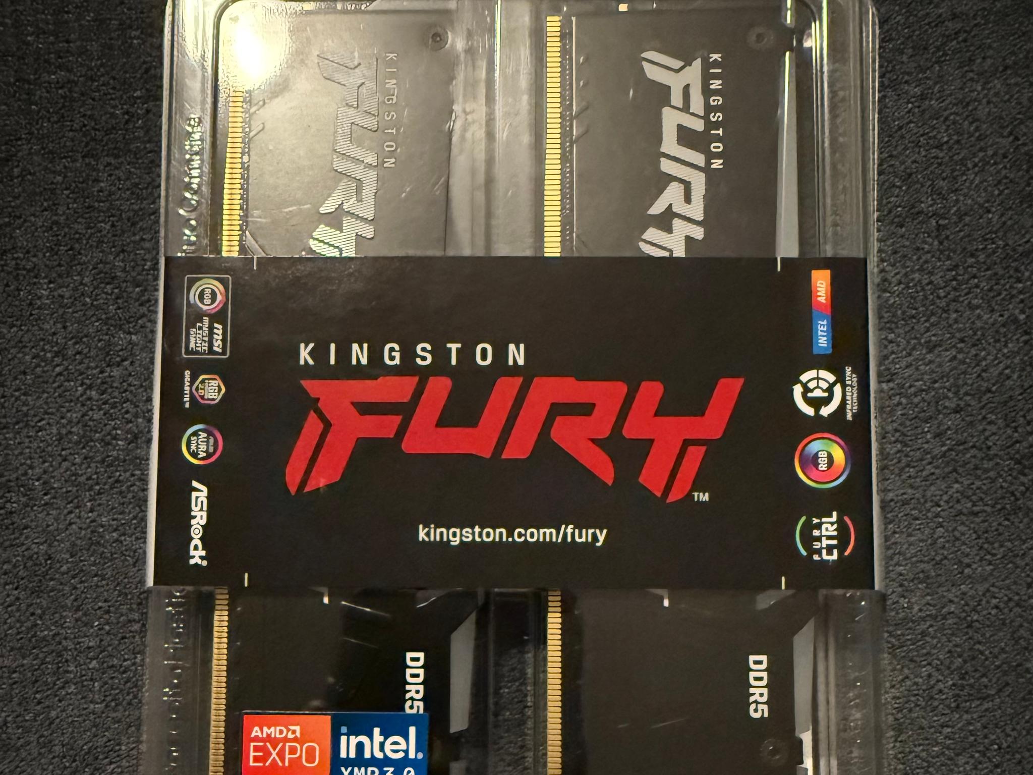 [NEW] Kingston FURY Beast RGB 32GB (2x16GB) DDR5-5600 CL36 - Sealed
