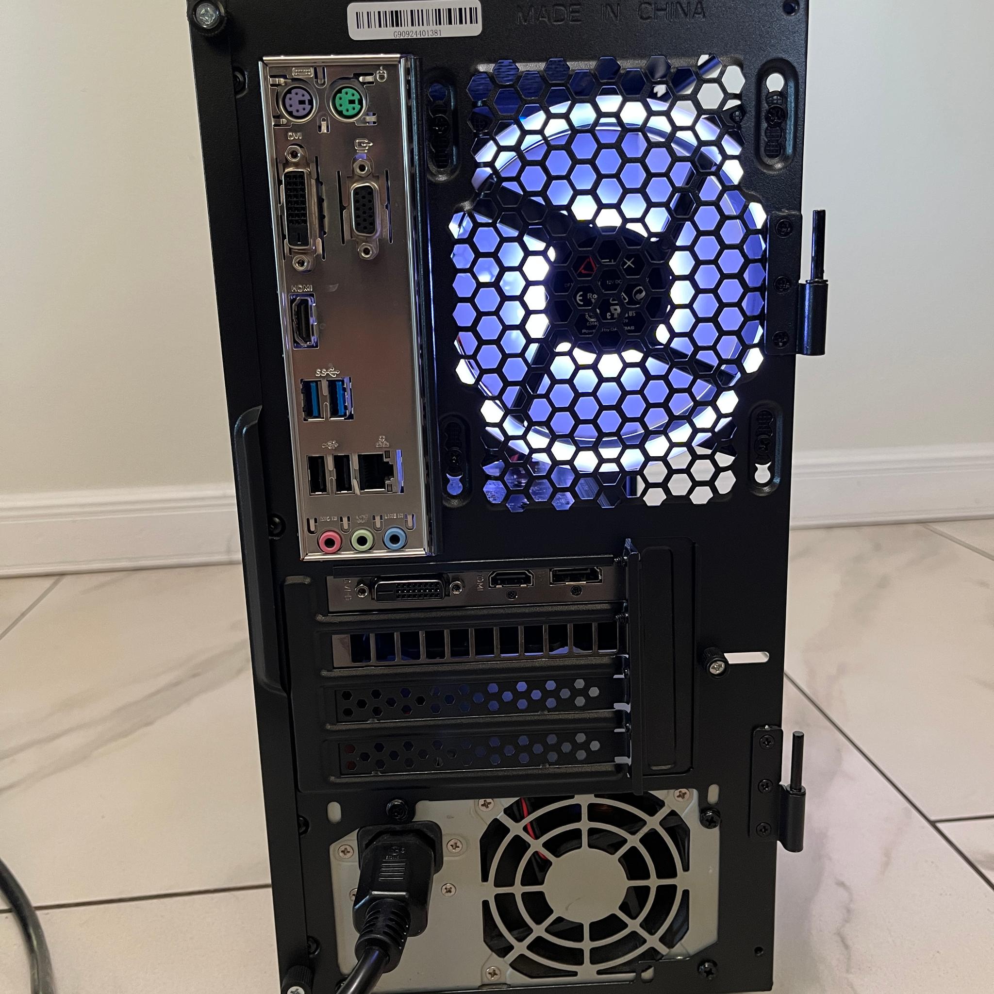 NVIDIA GTX 1650, Intel Core i3-8100, 16GB RAM, 4.2TB Storage, Gaming PC w/ Wi-Fi, BT & RGB Remote