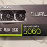 ASUS NVIDIA GeForce RTX 5060 Dual Overclocked Dual Fan 8GB GDDR7 PCIe 5.0 Graphics Card