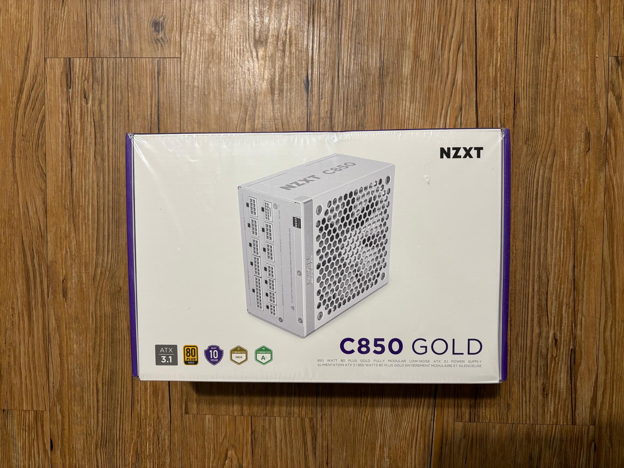 NZXT C850 Gold NEW (2024) ATX 3.1 White Fully Modular Power Supply 850 Watts 80 Plus Gold 12V-2x6