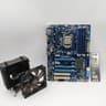 Gigabyte Z68 Board with i7-2700k, 16gb ram, and Tower cooler Kit. 