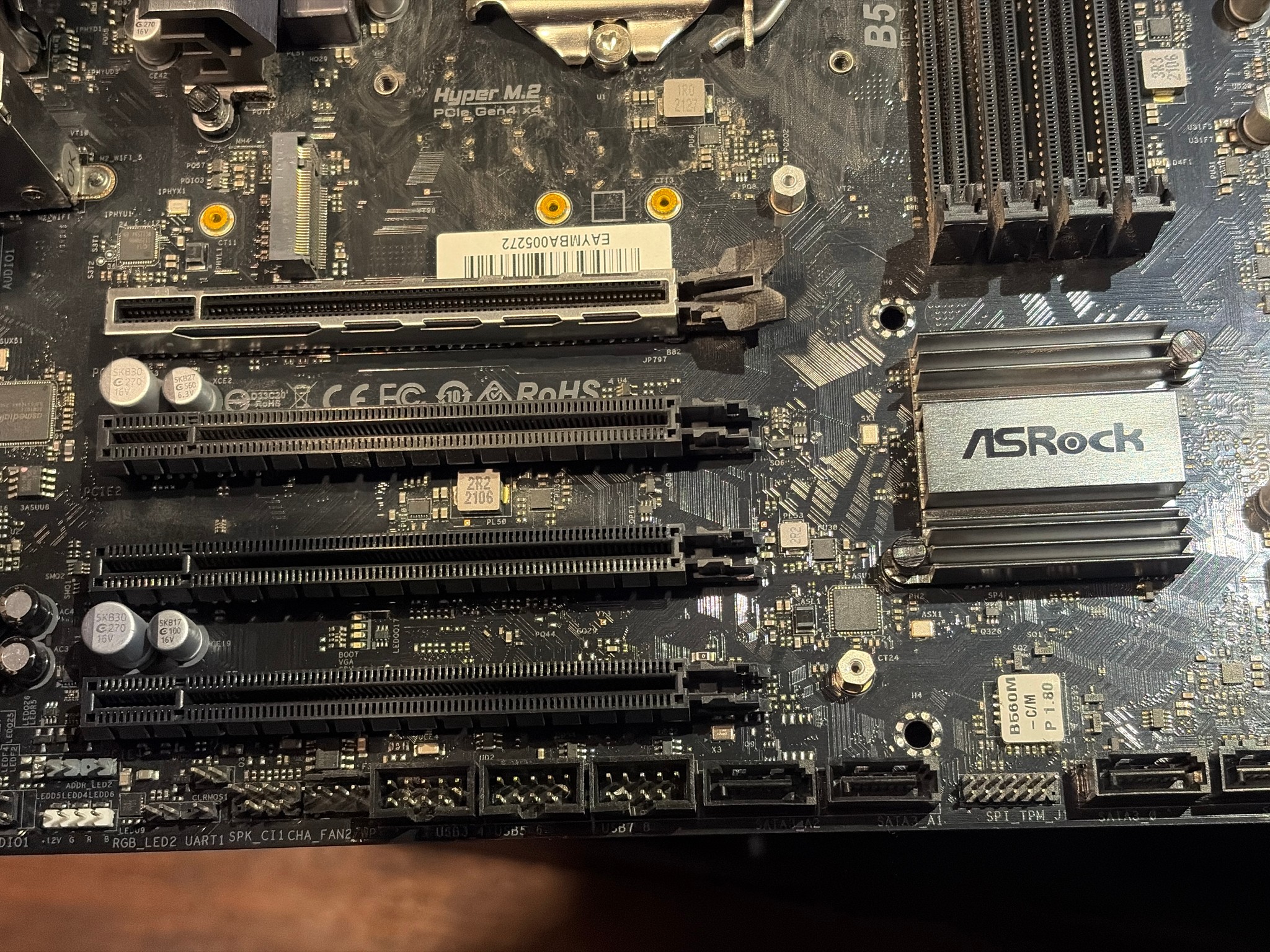 ASROCK B560M-C Motherboard with free Intel I5