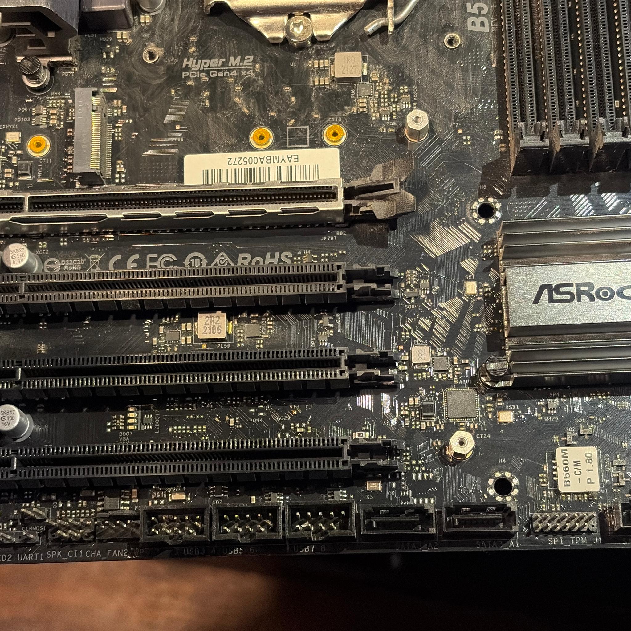ASROCK B560M-C Motherboard with free Intel I5