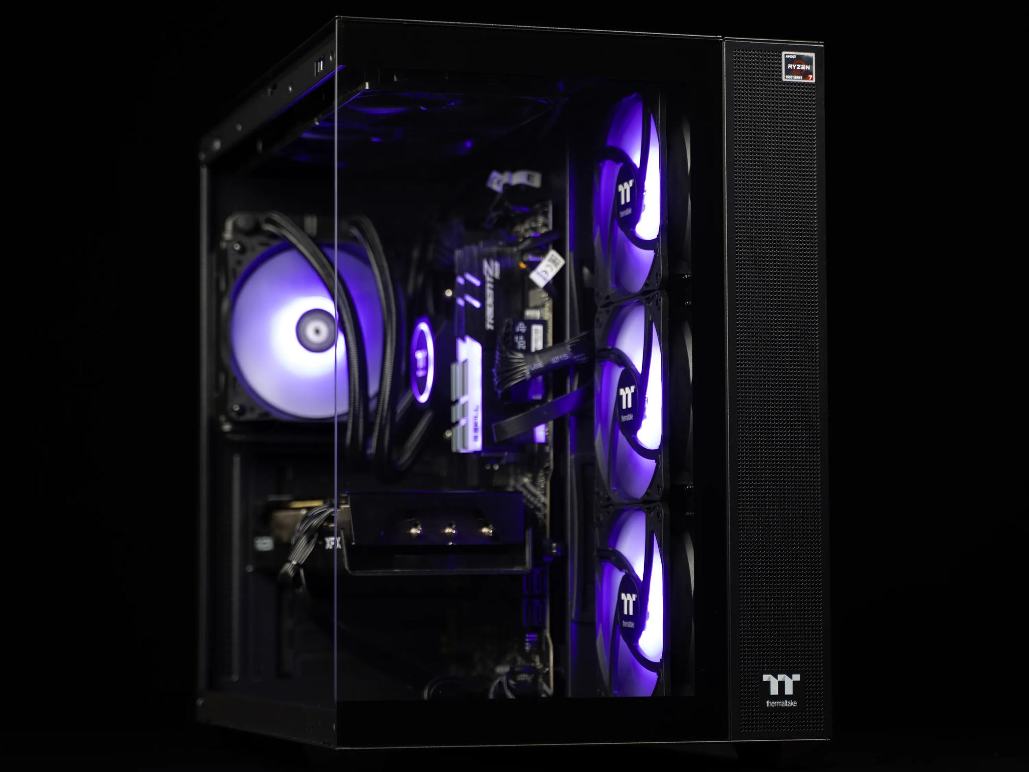 “ExecDeux” RX 7600 XT Ryzen 7 32GB Windows 11 Pro 1TB Gaming PC Powerhouse