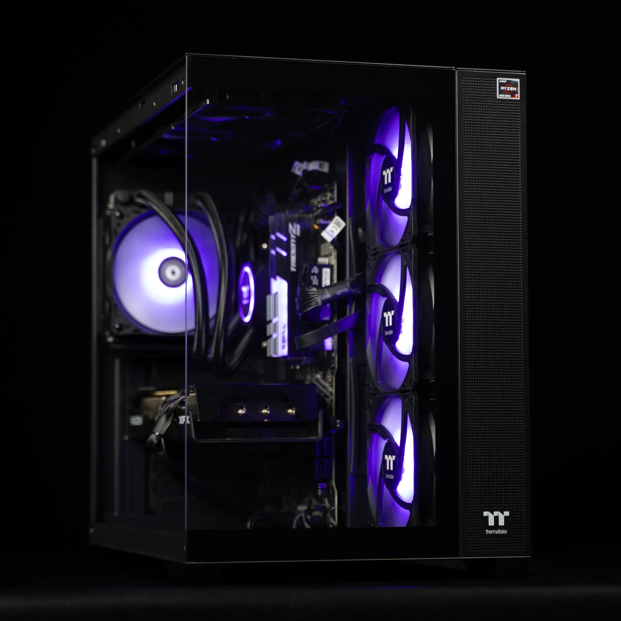“ExecDeux” RX 7600 XT Ryzen 7 32GB Windows 11 Pro 1TB Gaming PC Powerhouse
