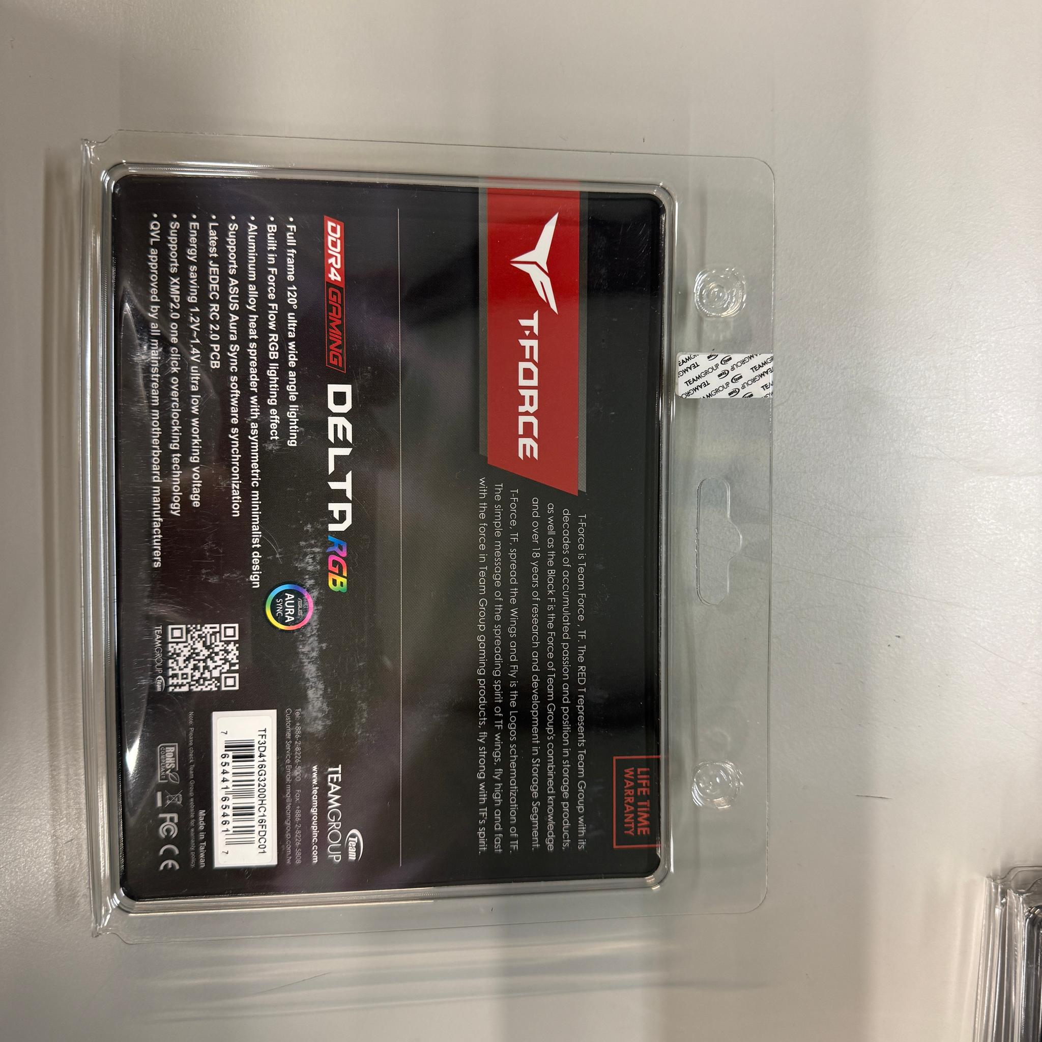BRAND NEW Teamgroup T-Force Delta RGB 16GB DDR4 3200MHZ CL16 (2X8GB)
