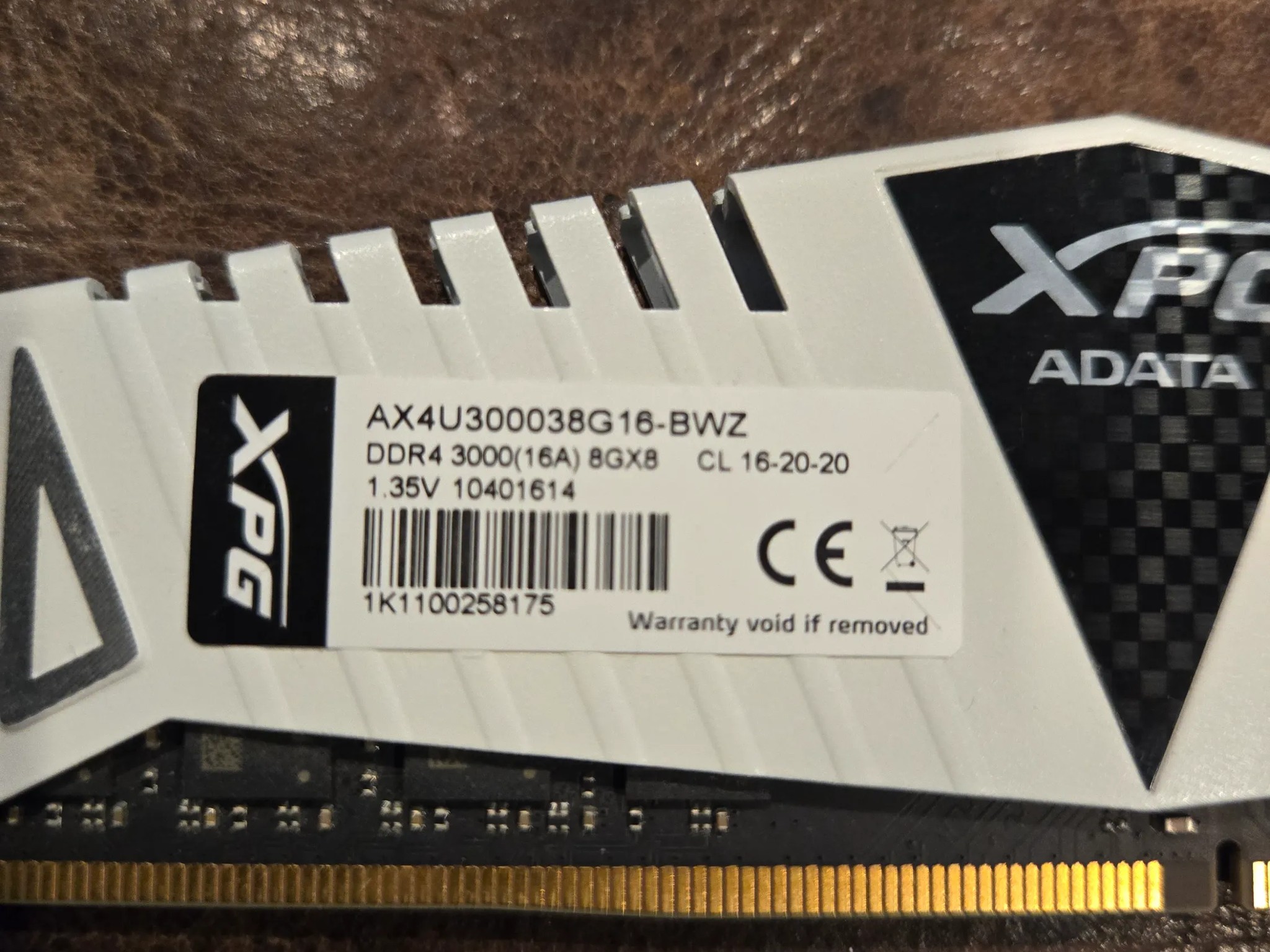 Adata XPG 32GB 8GB DDR4 3000 Desktop Gaming RAM