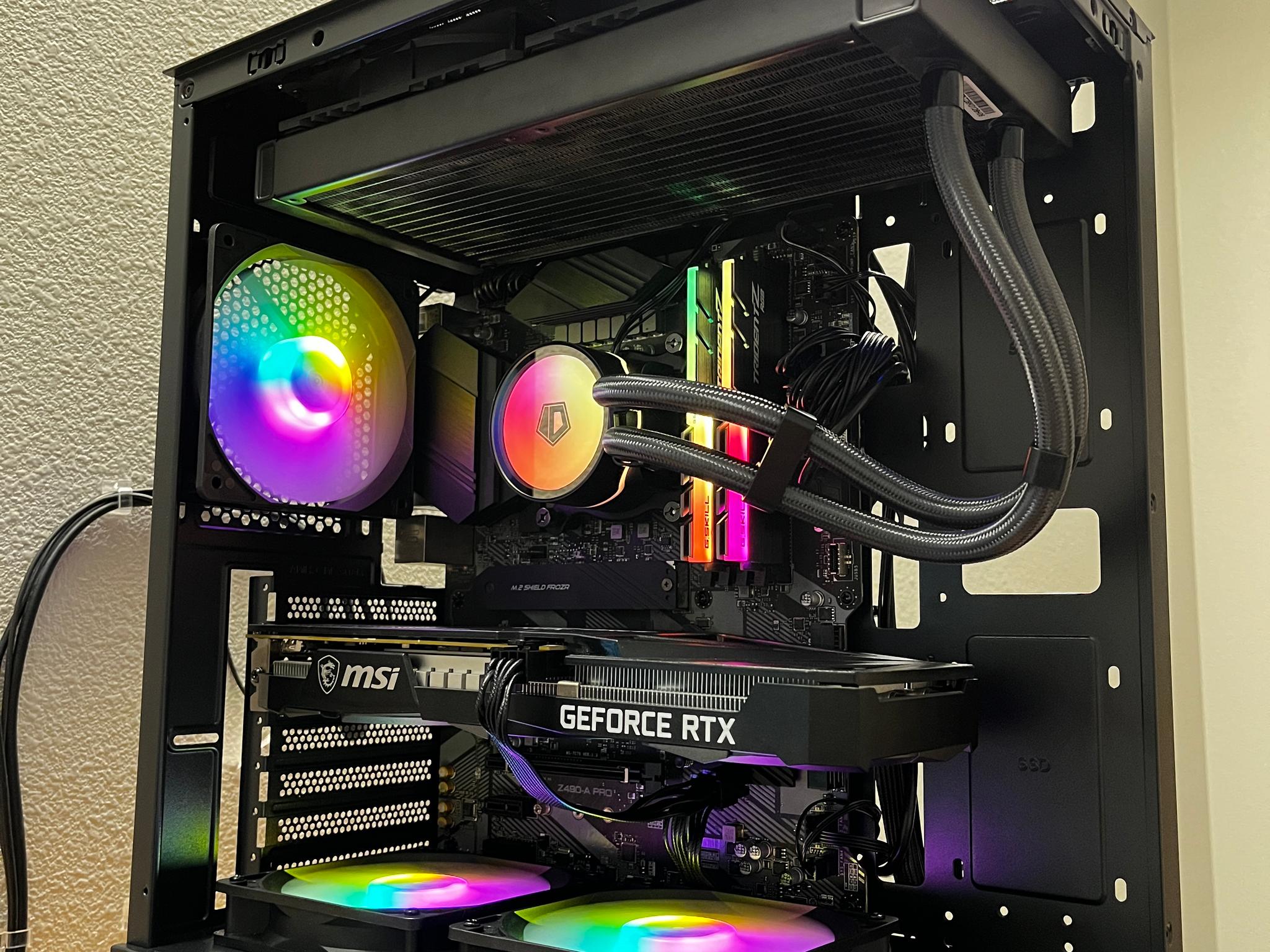 GeForce RTX 3060 12gb Custom Gaming PC - Core i5-10400F, 16GB RAM, 1TB NVMe SSD