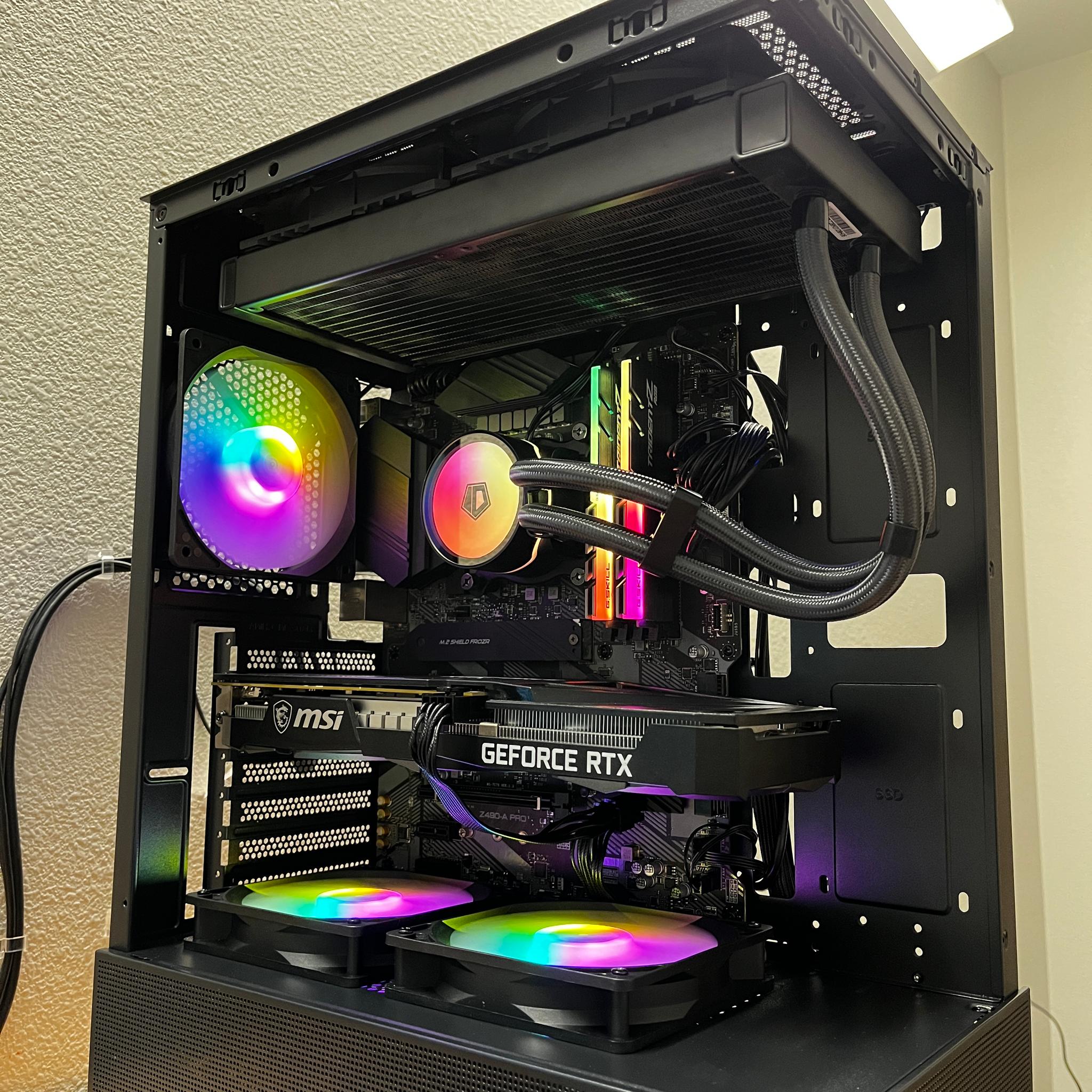 GeForce RTX 3060 12gb Custom Gaming PC - Core i5-10400F, 16GB RAM, 1TB NVMe SSD