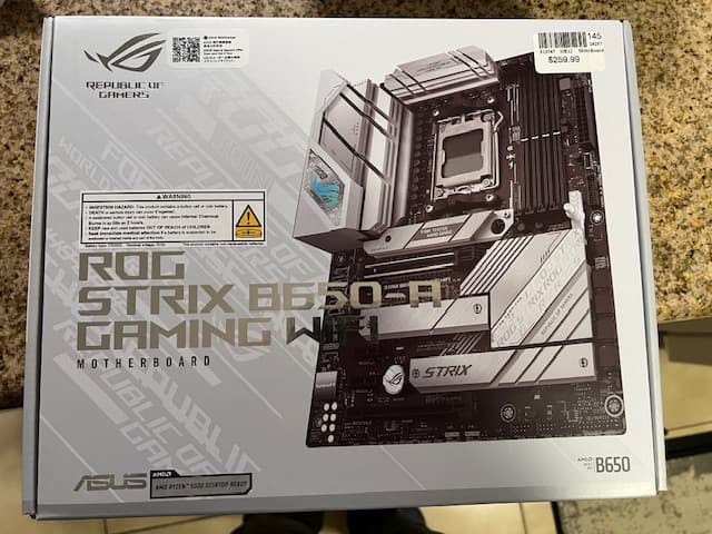 ASUS B650-A ROG Strix Gaming WiFi AMD AM5 ATX Motherboard
