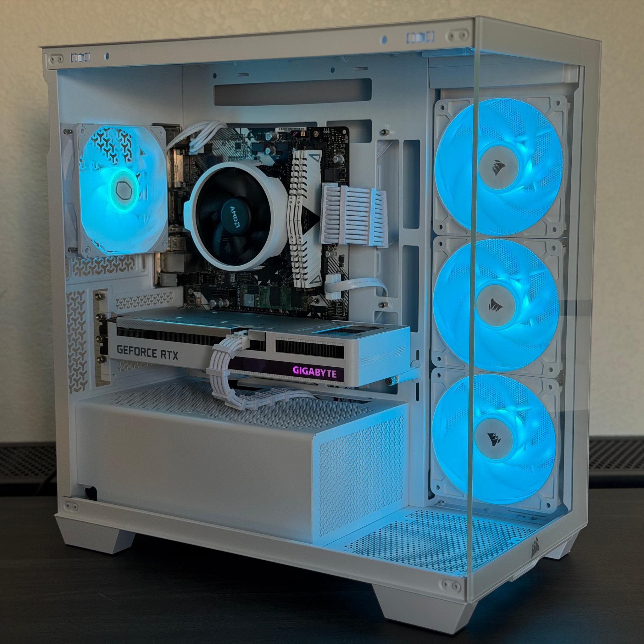 All White Gaming PC - RTX 3060 12GB | Ryzen 7 3700