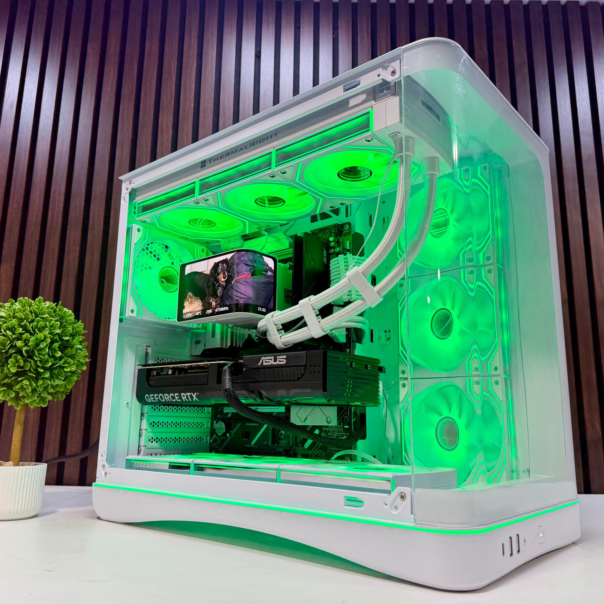 RTX 5080 | Ryzen 9800X3D | 32GB DDR5 | 2TB M.2 | 1000 Watt Gold PSU | LCD AIO
