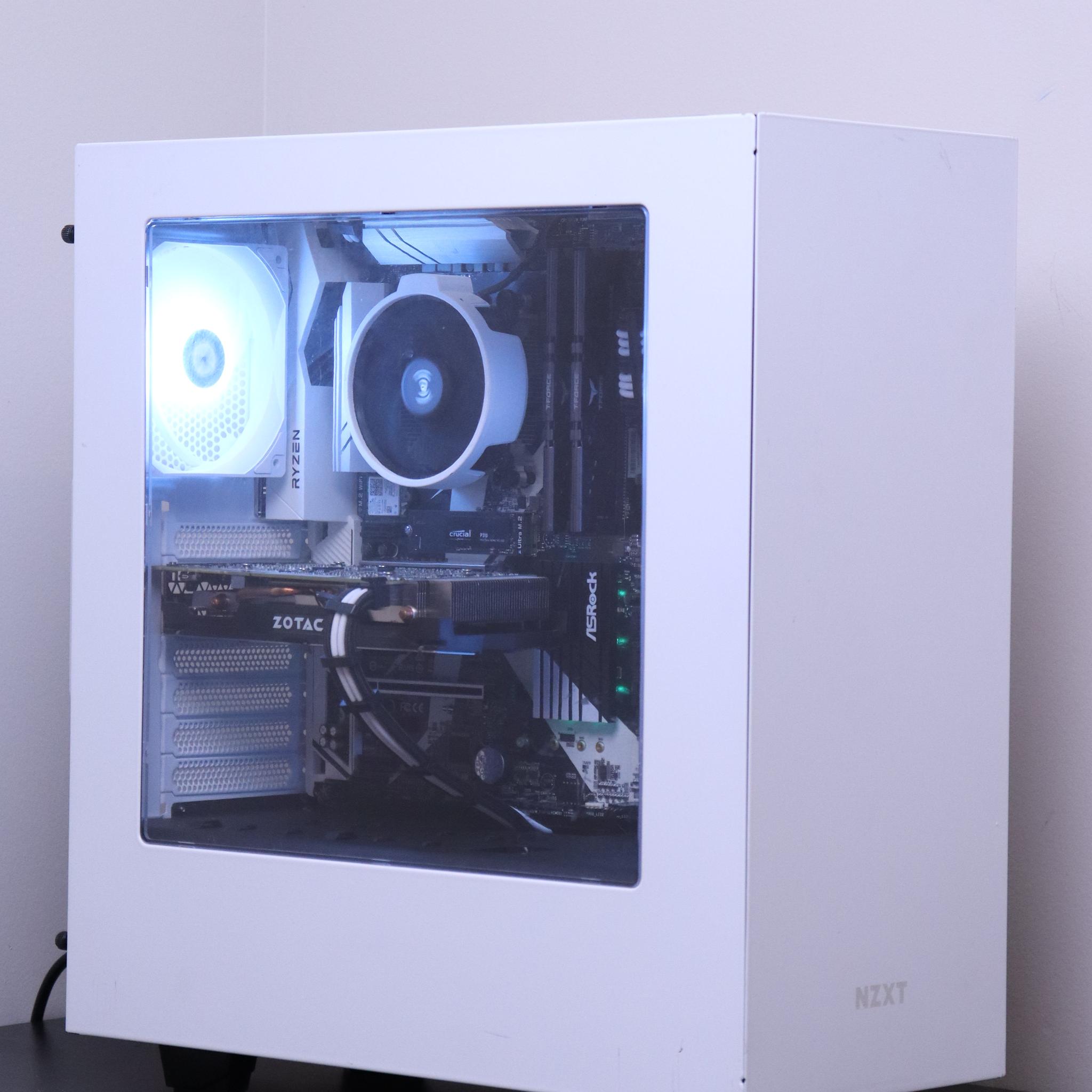 Black and White NVIDIA Gaming PC