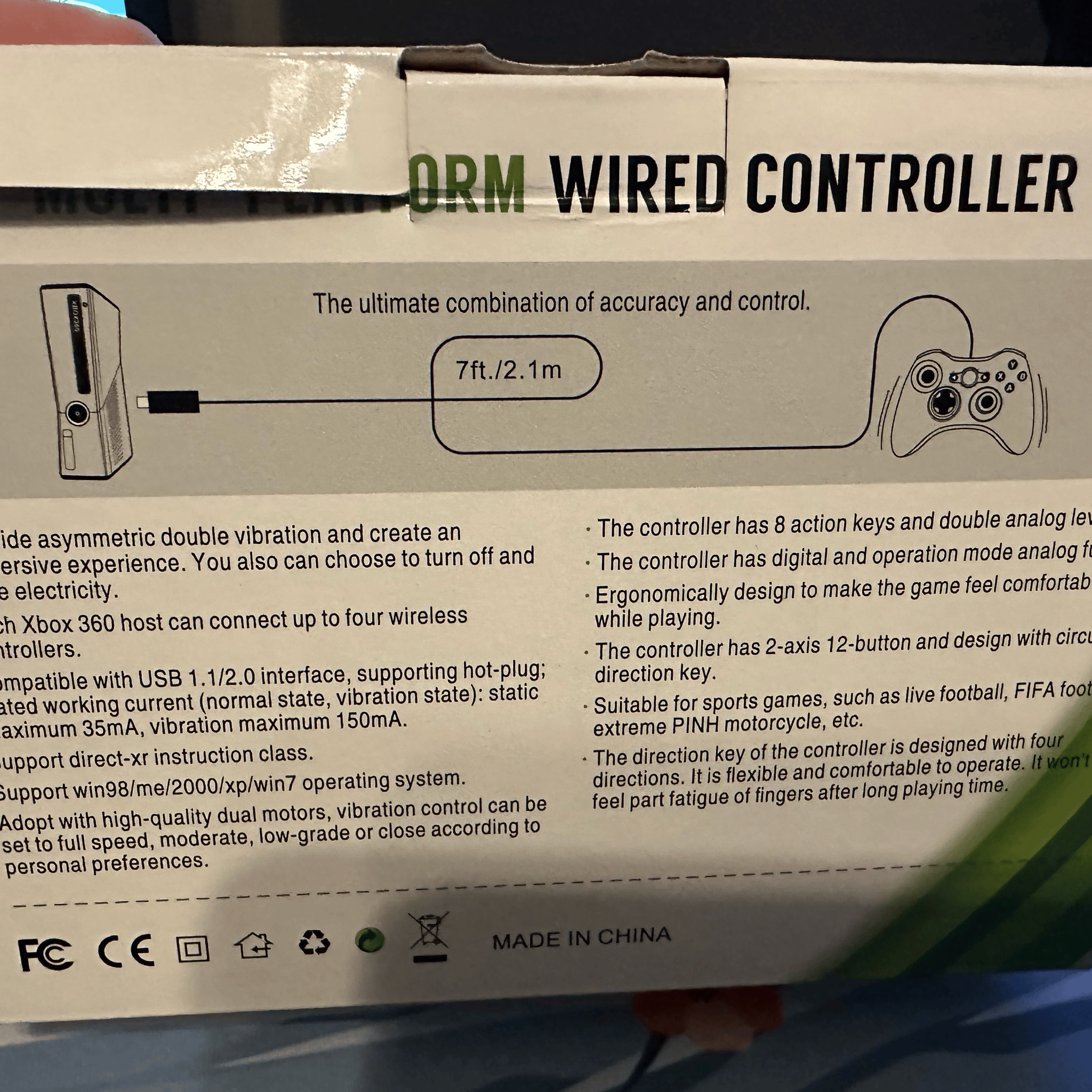 Wired PC Controller, X360 Style