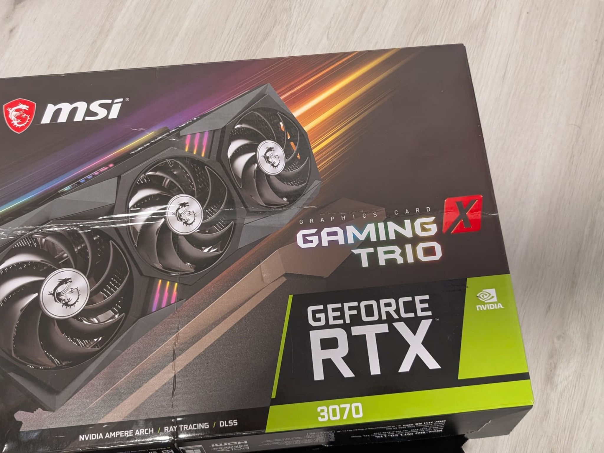 Clean and well-maintained - MSI Gaming Trio GeForce RTX 3070 8GB (in original packaging)