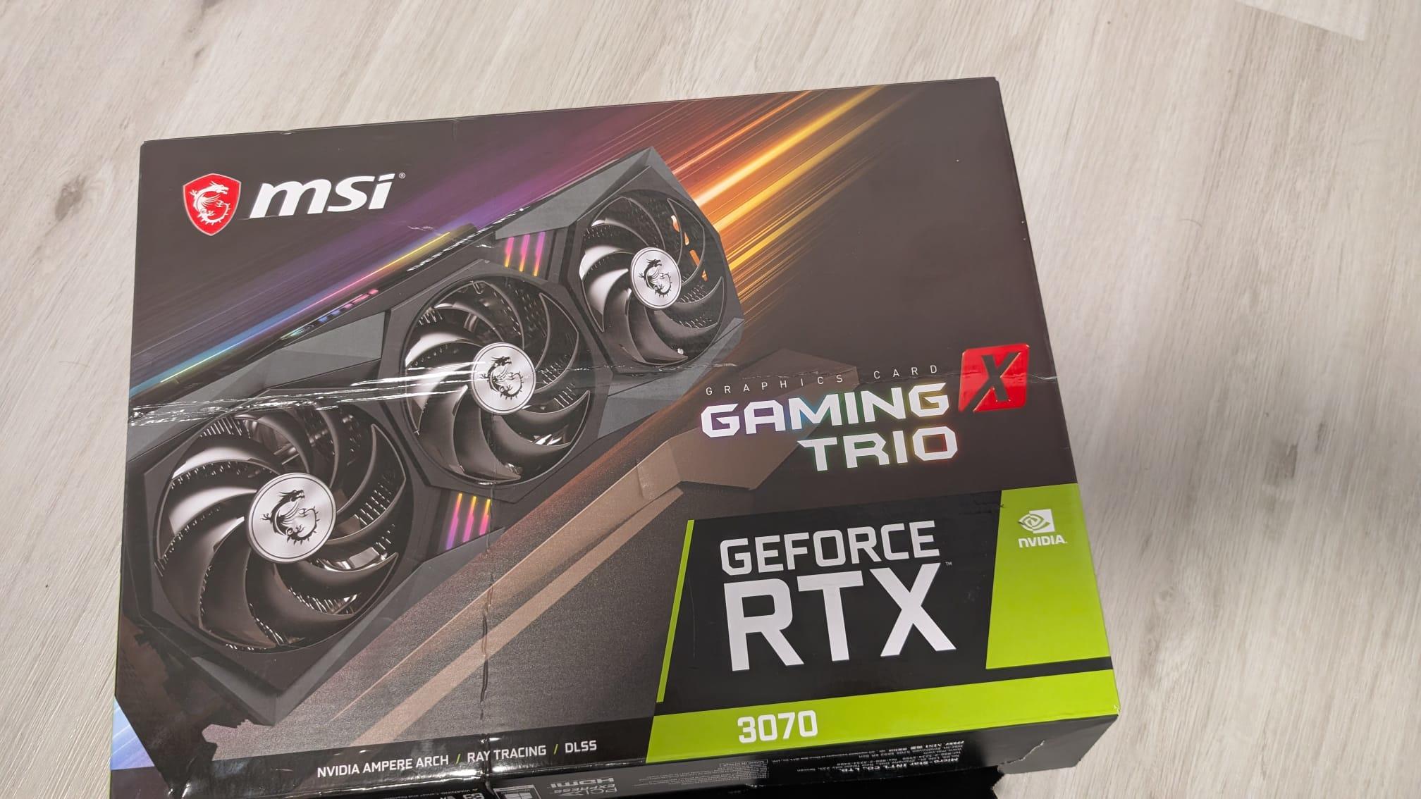 Clean and well-maintained - MSI Gaming Trio GeForce RTX 3070 8GB (in original packaging)