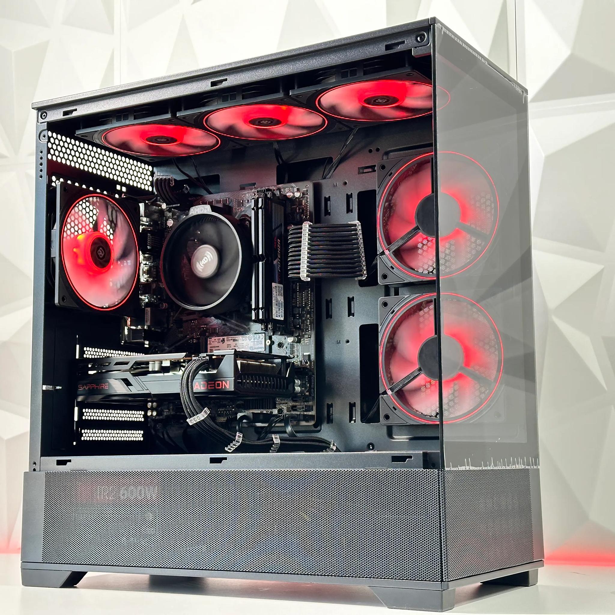 💥4️⃣➡💵1080P|| Gaming PC🚀AMD RX 6600 8GB🚀AMD Ryzen 5 3600🚀16GB DDR4🚀750GB  SSD
